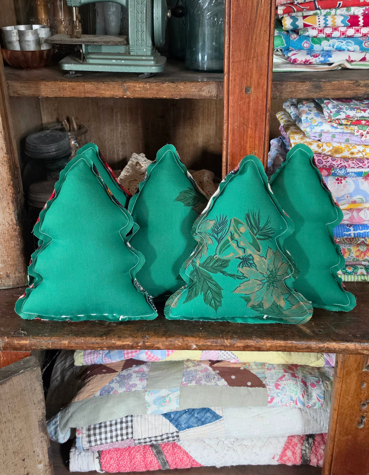 Vintage Wool Christmas Tree