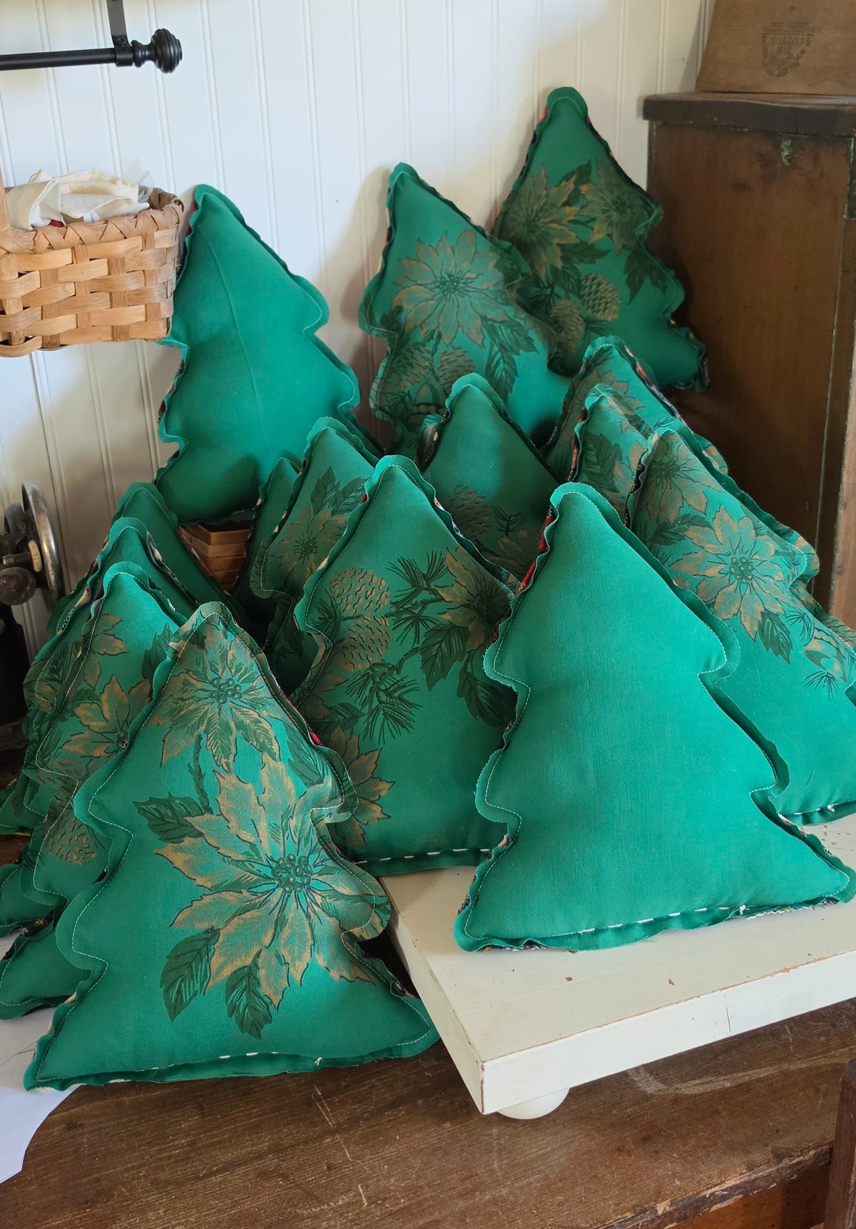 Vintage Wool Christmas Tree