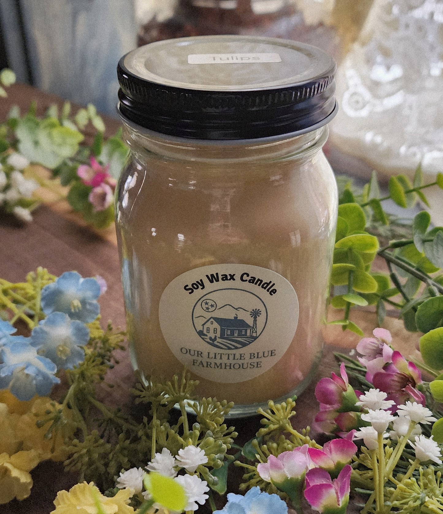 Soy Wax Candle - Tulips