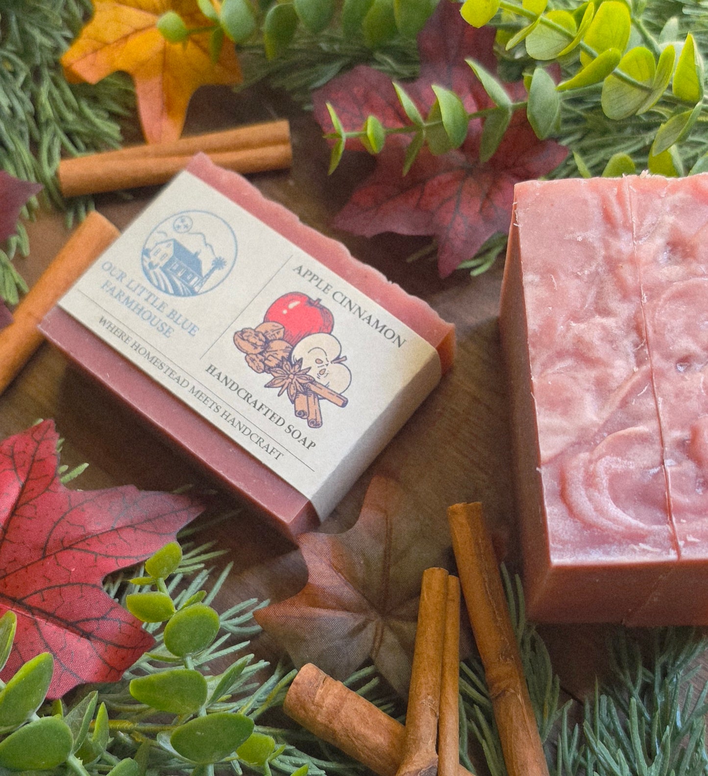 Apple Cinnamon Handmade Farmhouse Soap