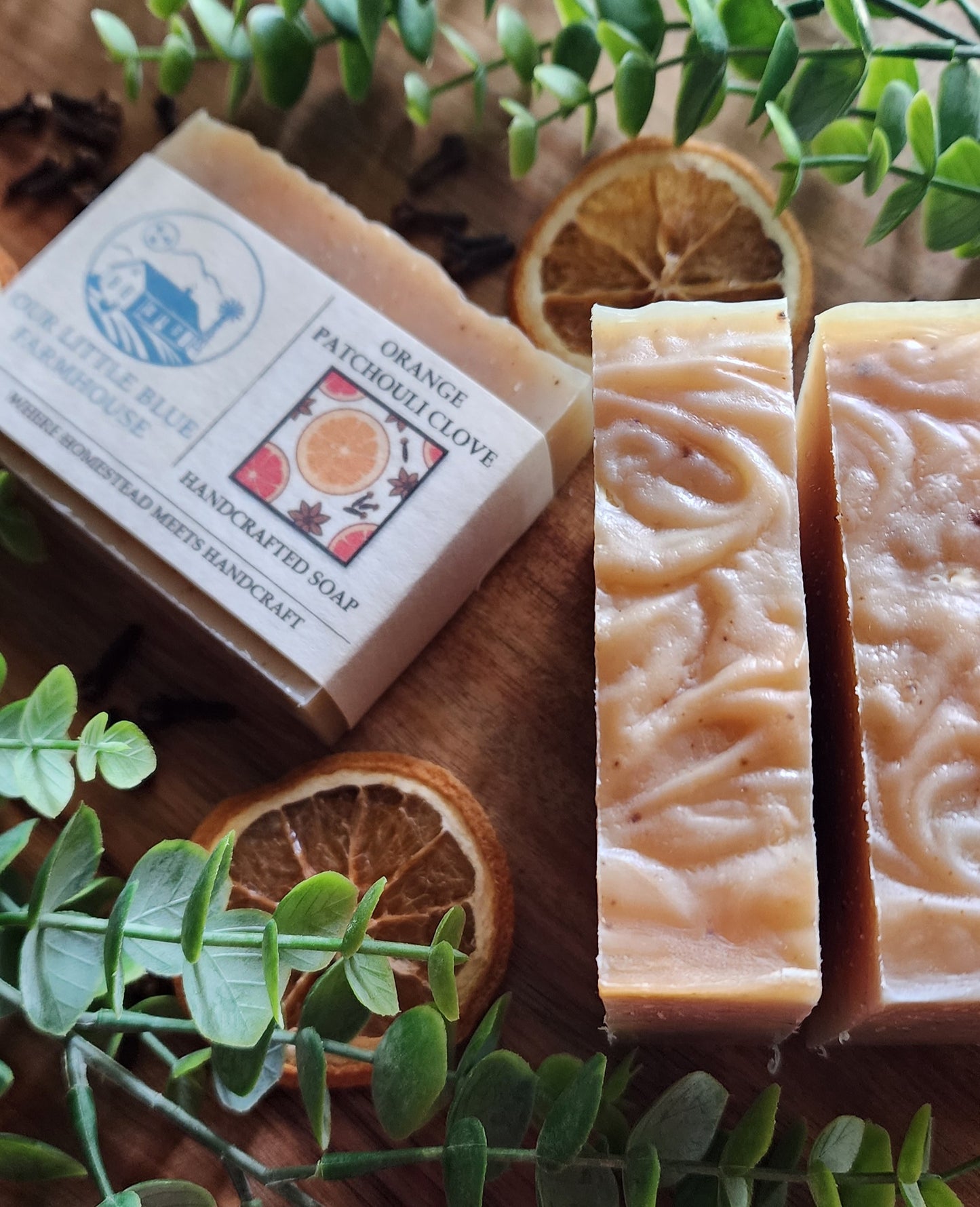 Orange Patchouli Clove Handmade Soap