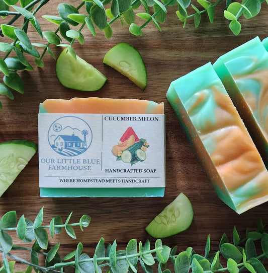 Cucumber Melon Aloe Vera Handmade Soap