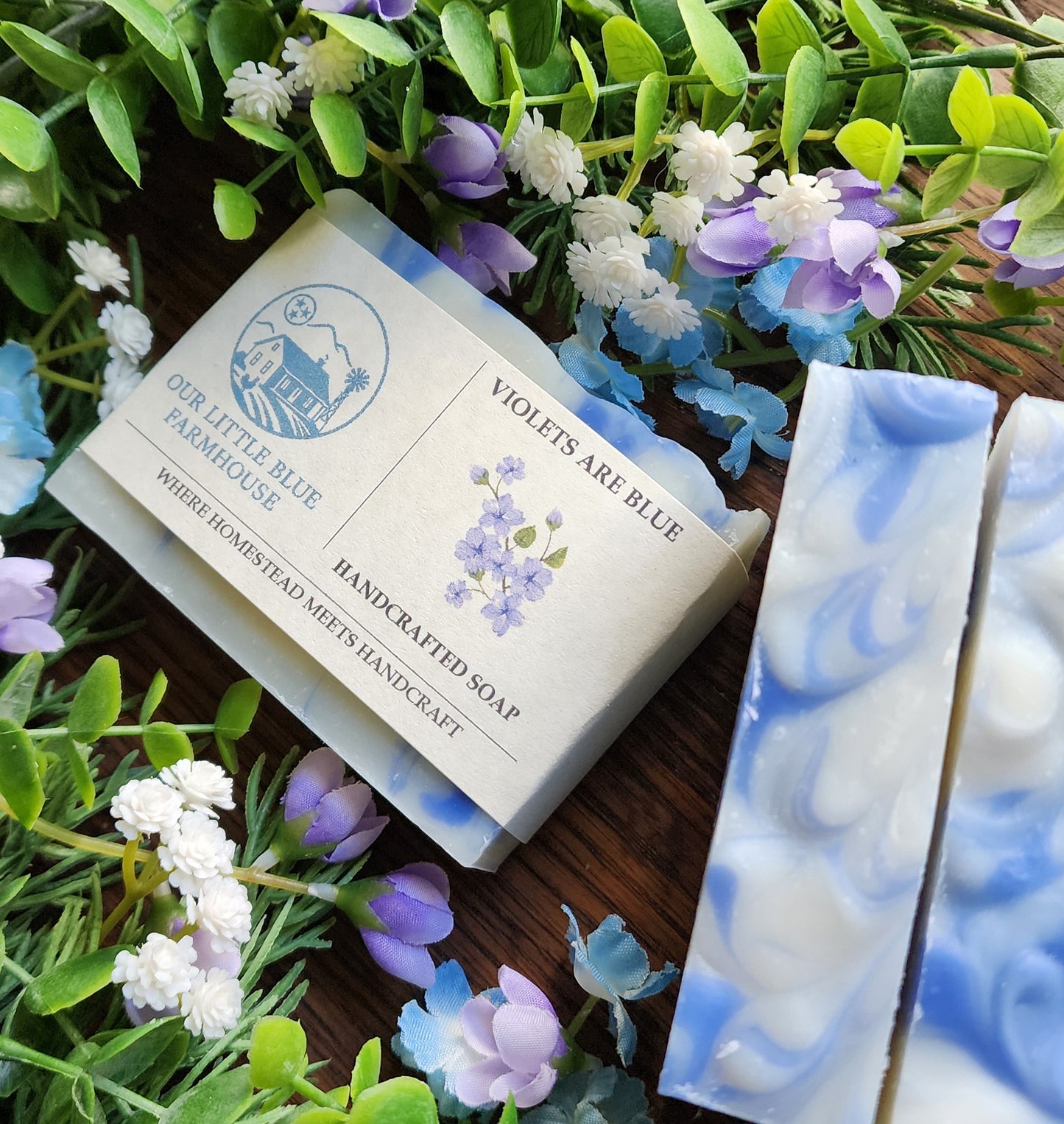 Violets are Blue Handmade Soap