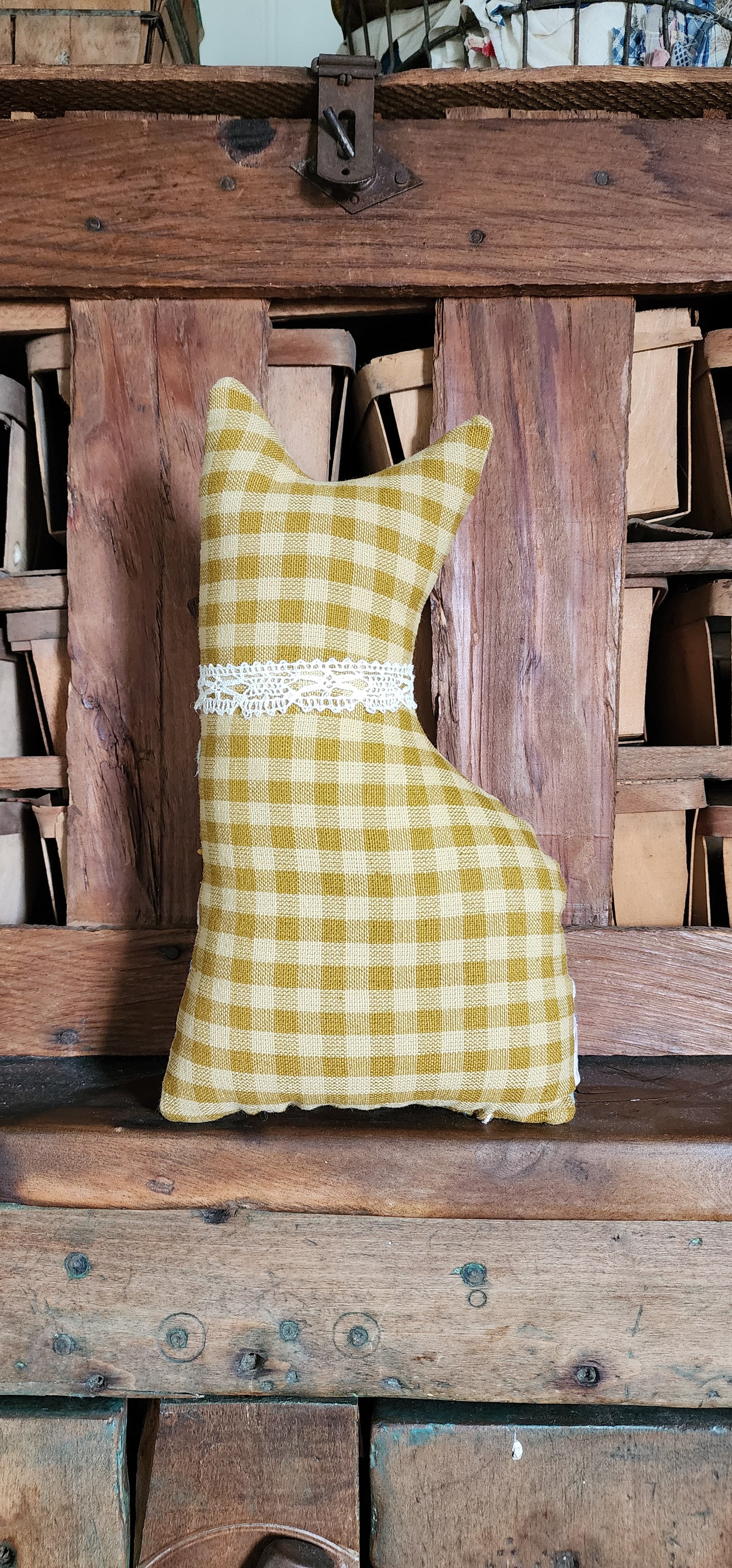 Vintage Quilt Country Cat