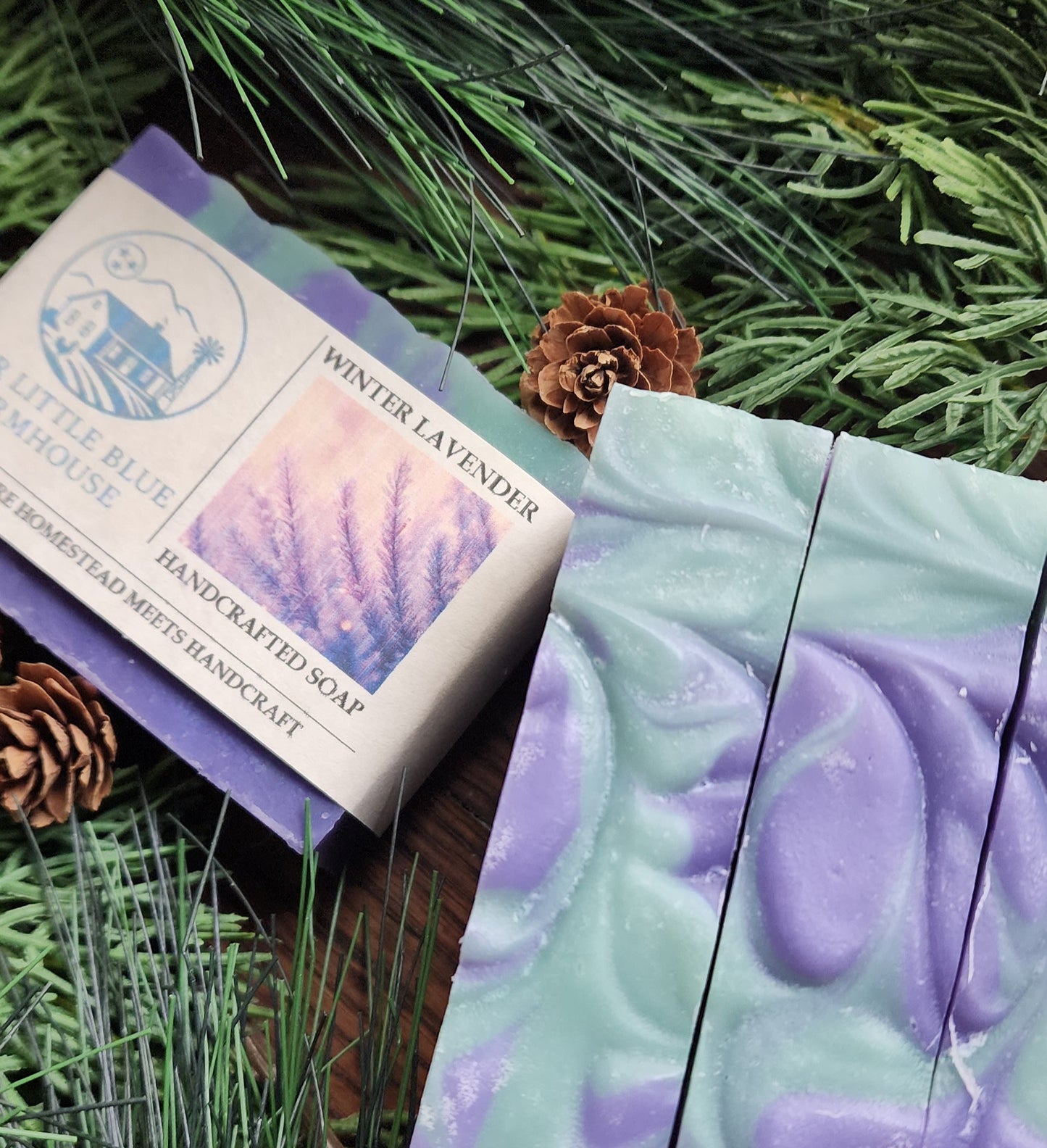 Winter Lavender Handmade Soap