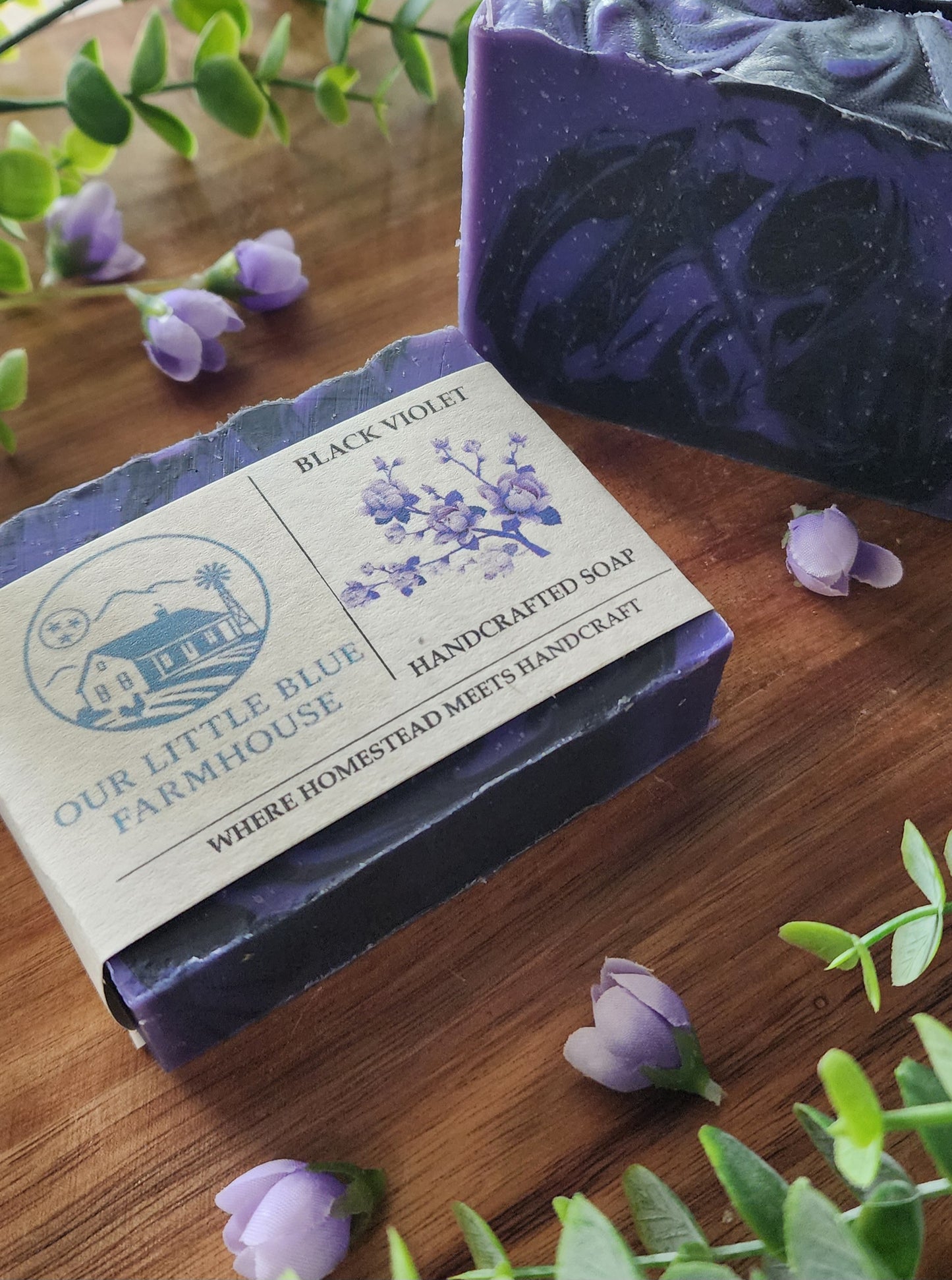 Black Violet Handmade Soap