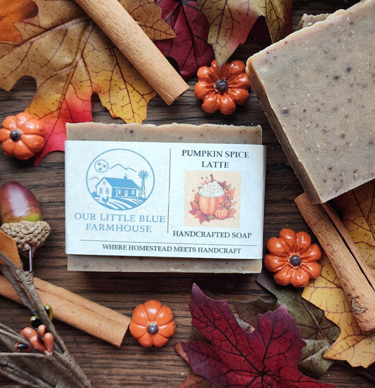 Pumpkin Spice Latte Farmhouse Handmade Soap