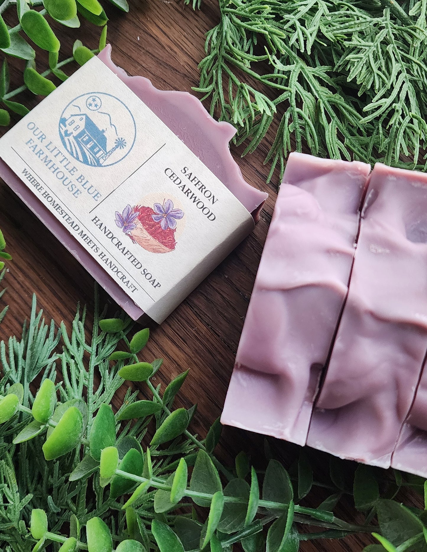 Saffron Cedarwood Handmade Soap