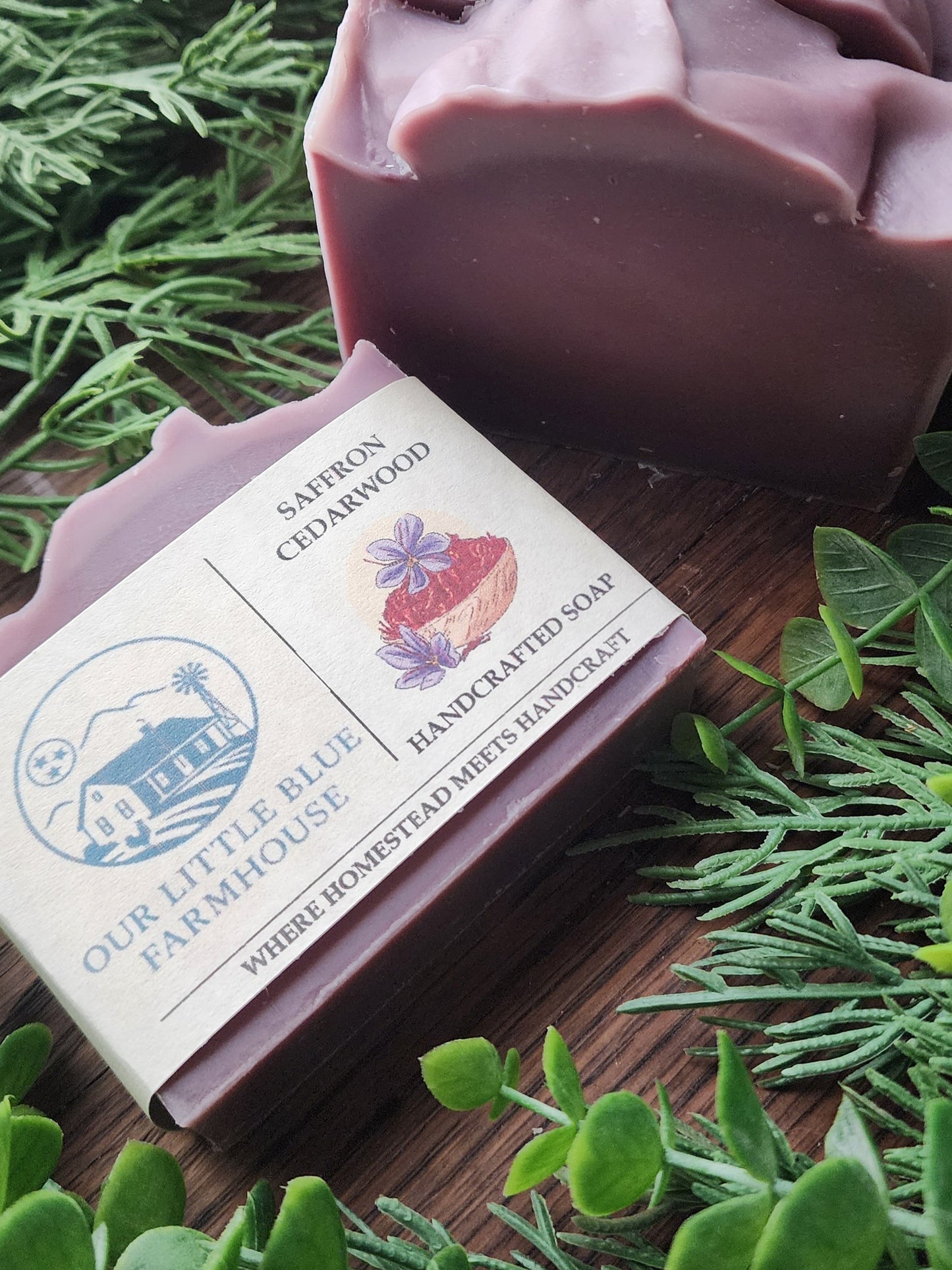 Saffron Cedarwood Handmade Soap