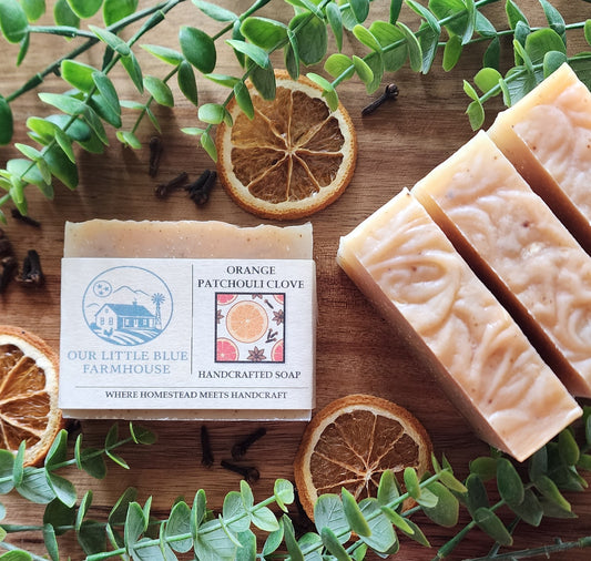 Orange Patchouli Clove Handmade Soap