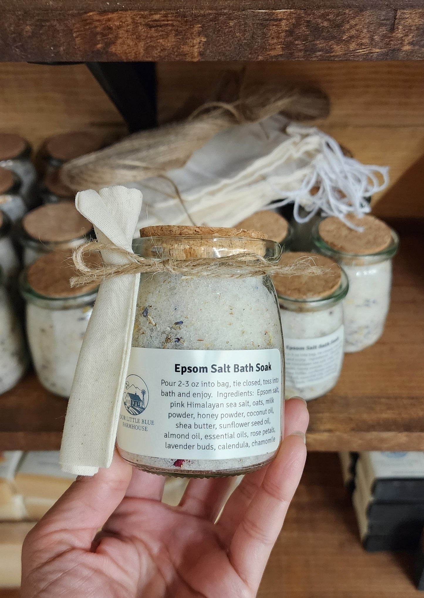 Epsom Salt Oat and Milk Bath Soak