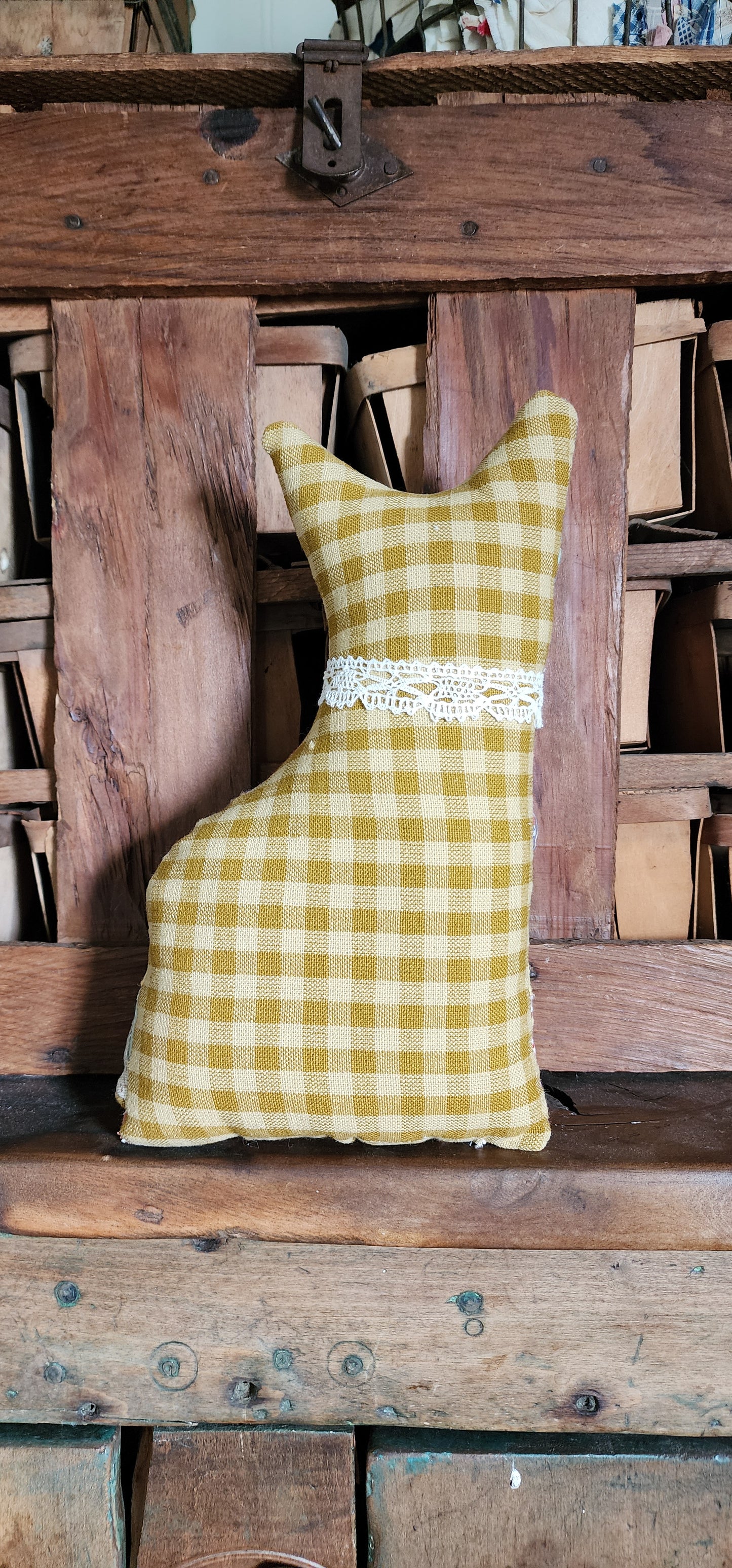Vintage Quilt Country Cat