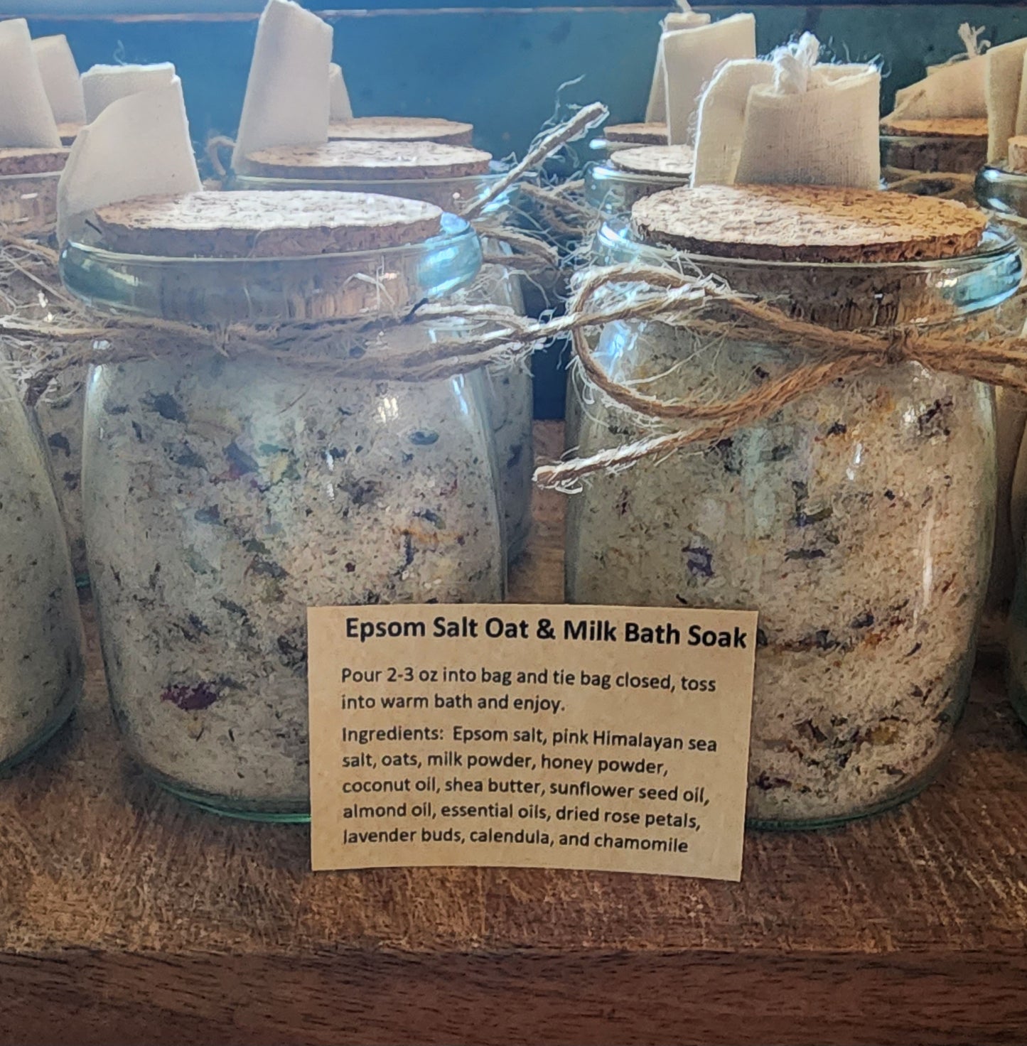 Epsom Salt Oat and Milk Bath Soak