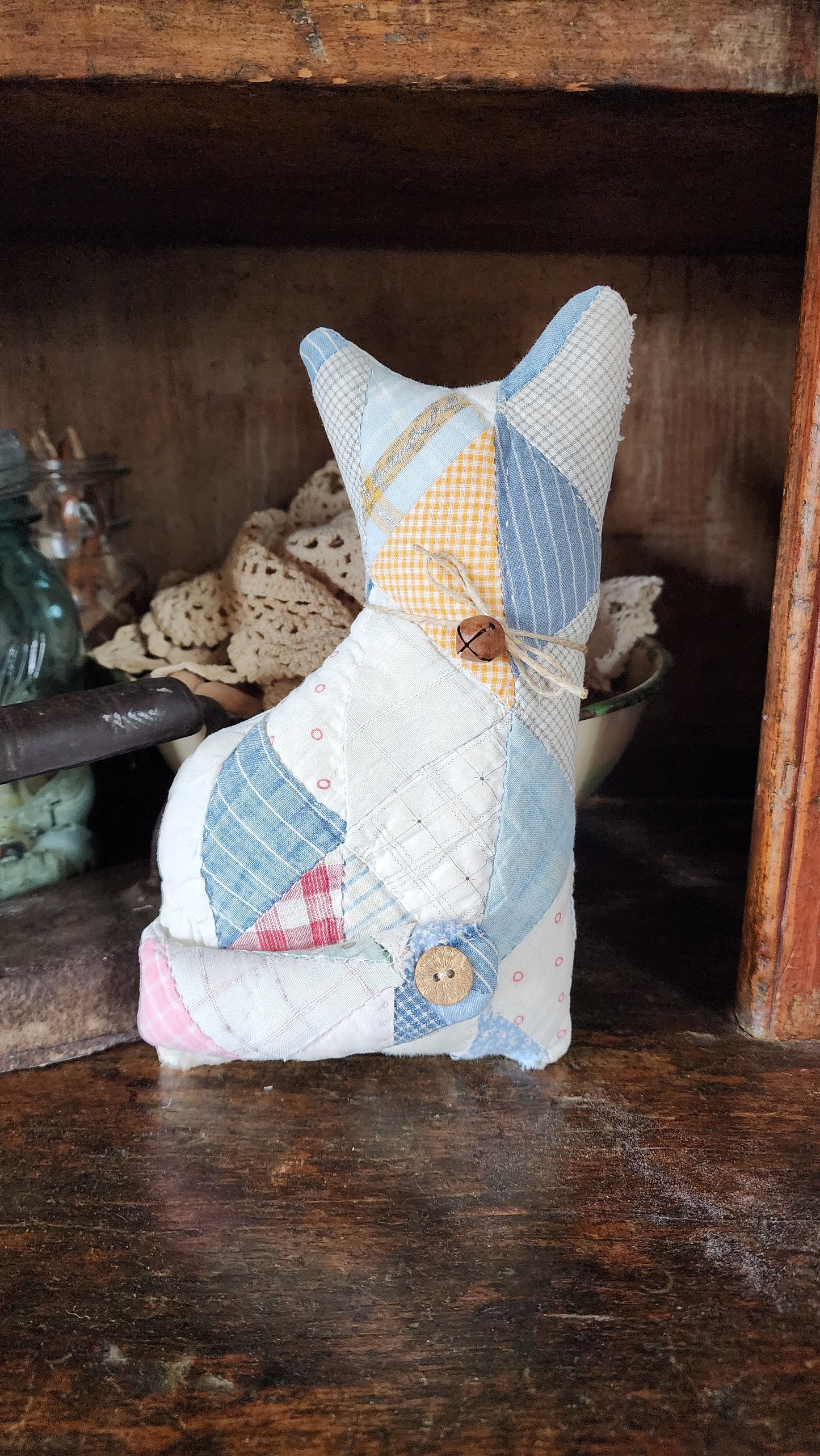 Vintage Quilt Country Cat