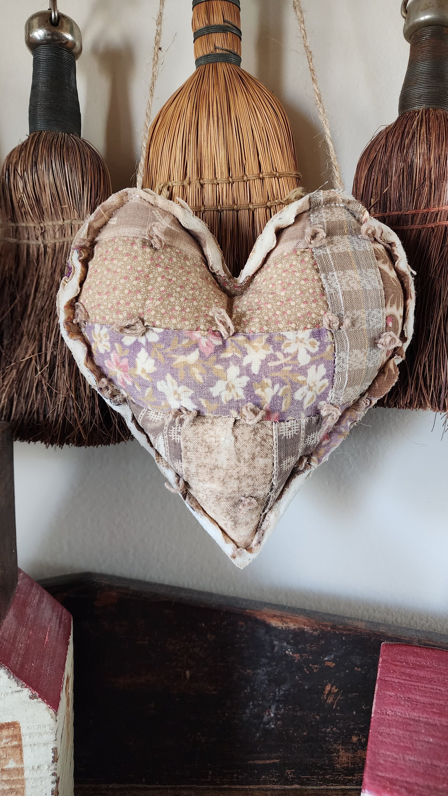 Antique Quilt Country Heart