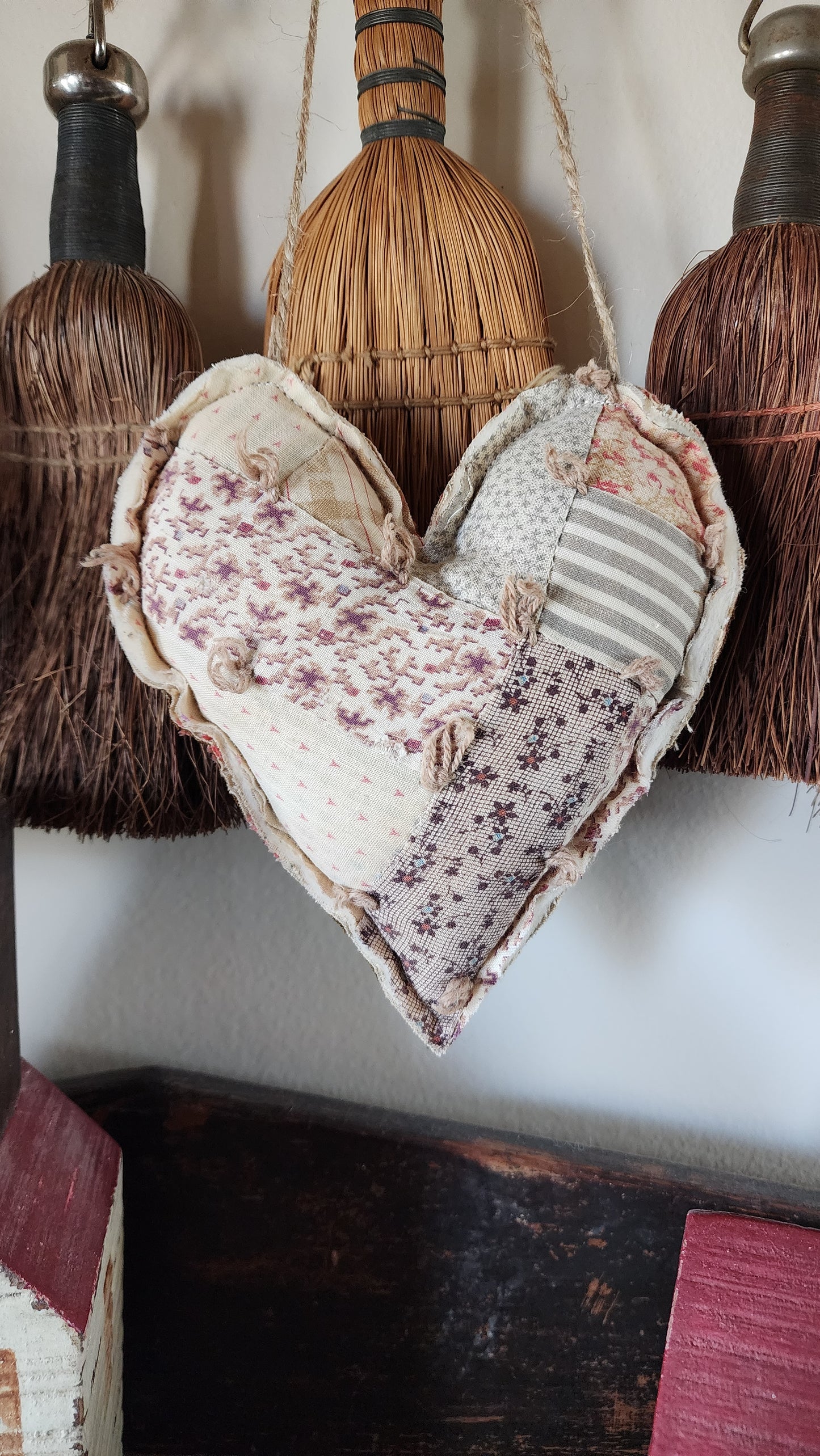 Antique Quilt Country Heart