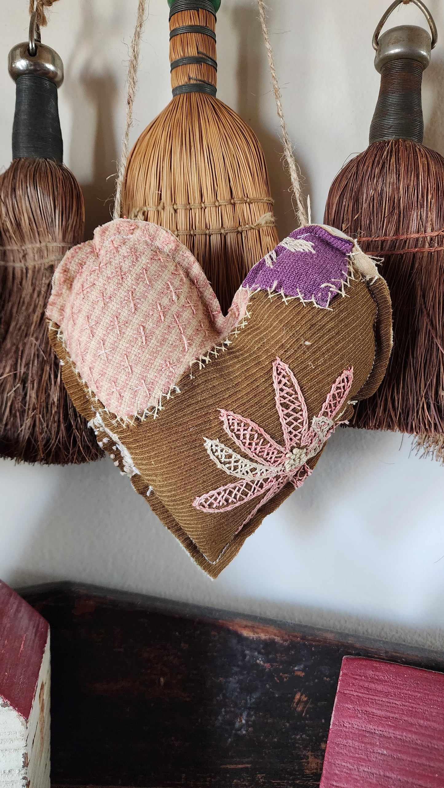 Antique Quilt Country Heart