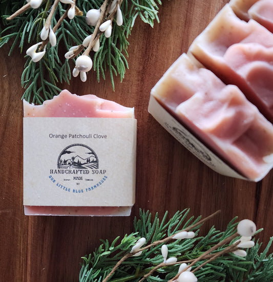 Orange Patchouli Clove Handmade Soap