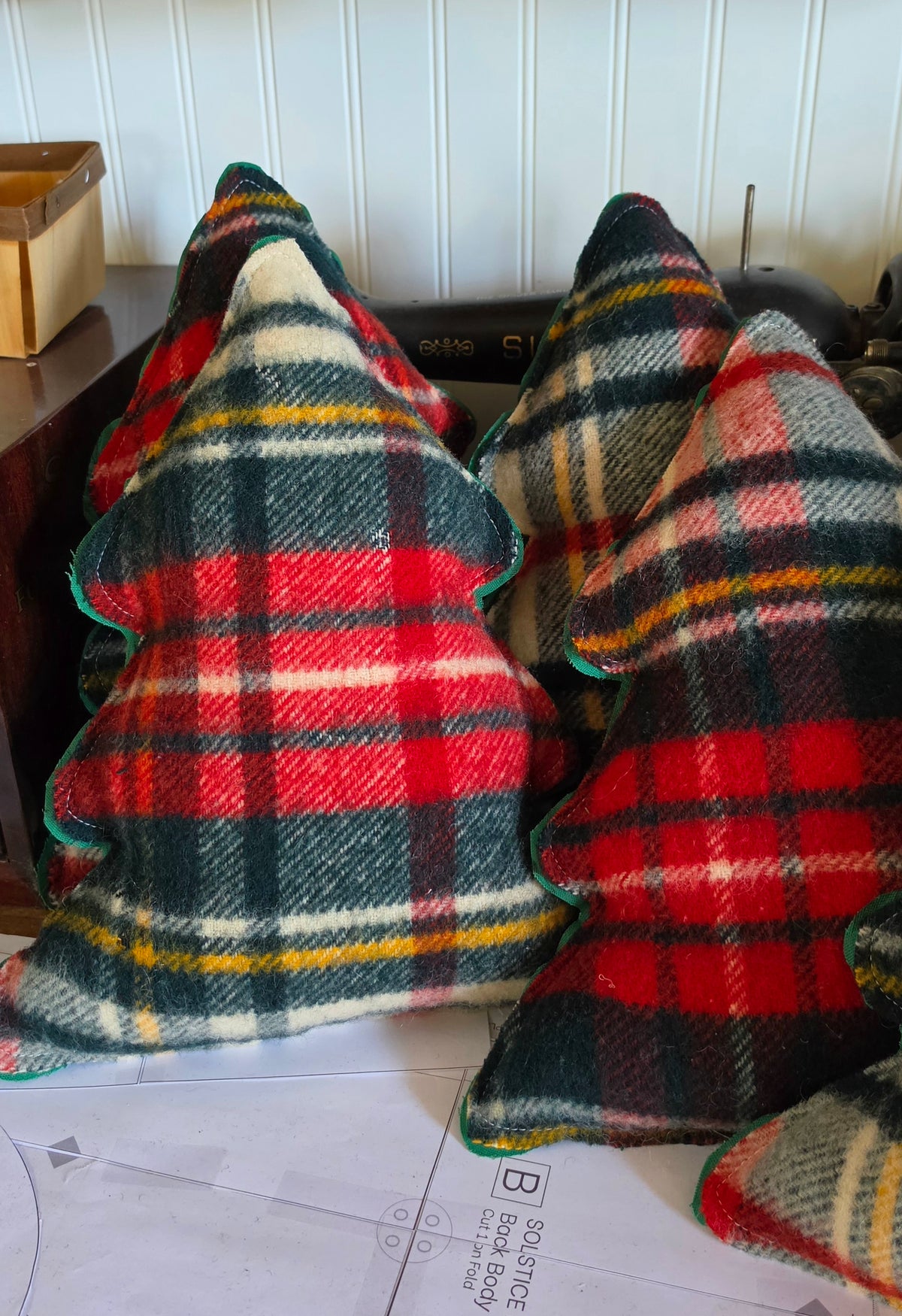 Vintage Wool Christmas Tree
