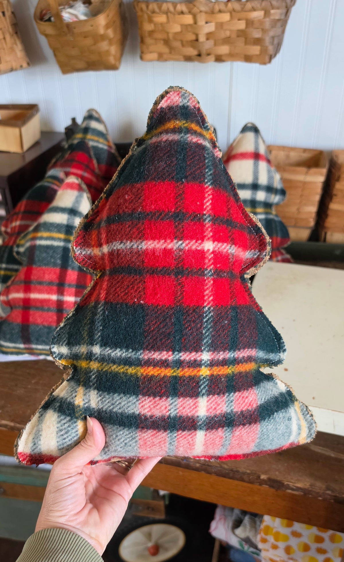Vintage Wool Christmas Tree