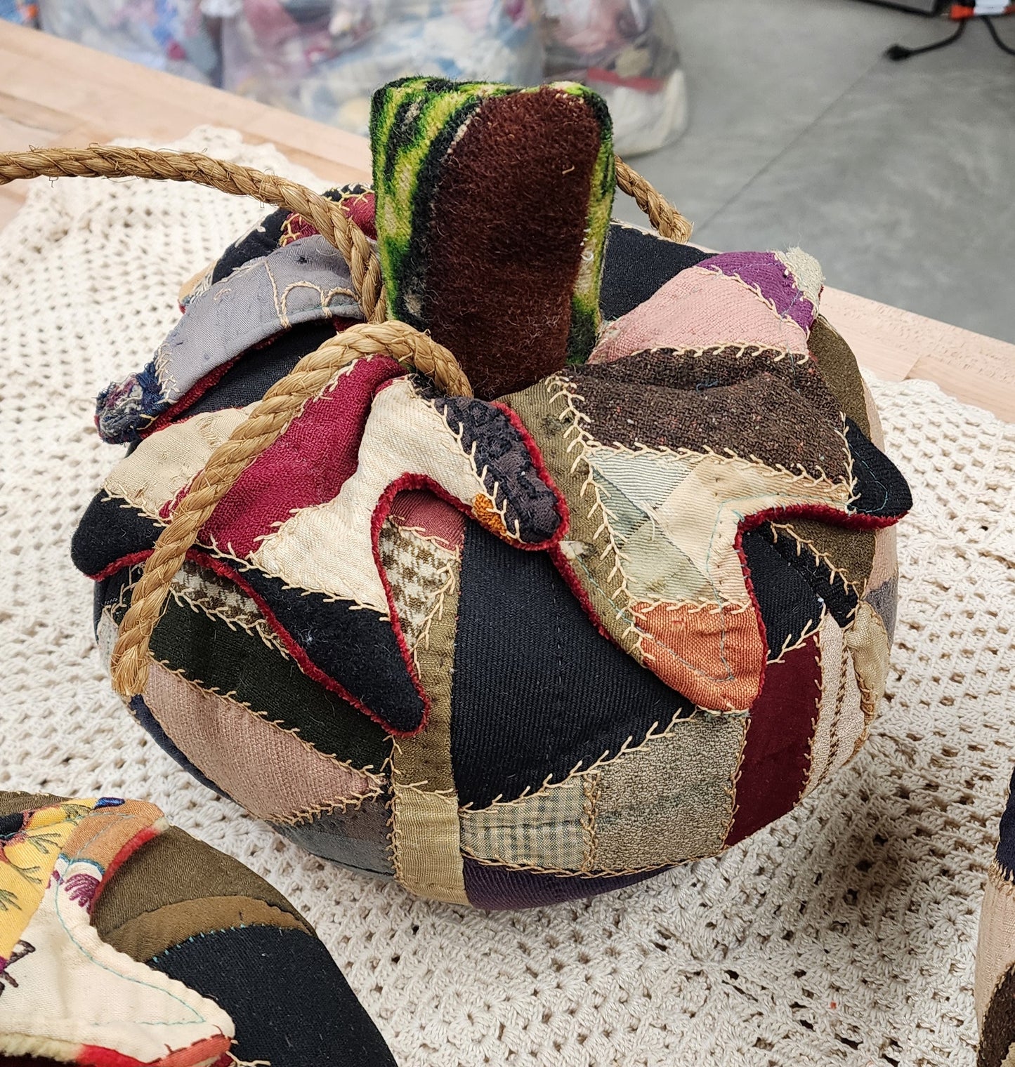 Grandma's Vintage Quilt Pumpkin - Lot B