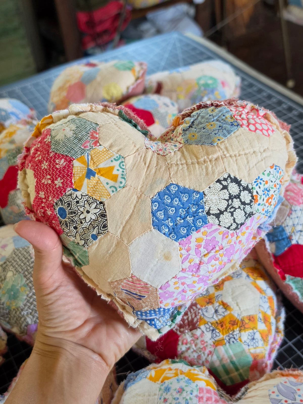 Naomi's Vintage Quilt Heart