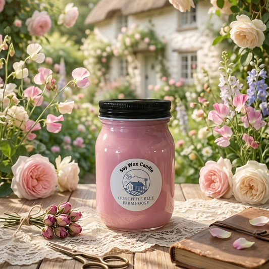 Soy Wax Candle - Country Rose
