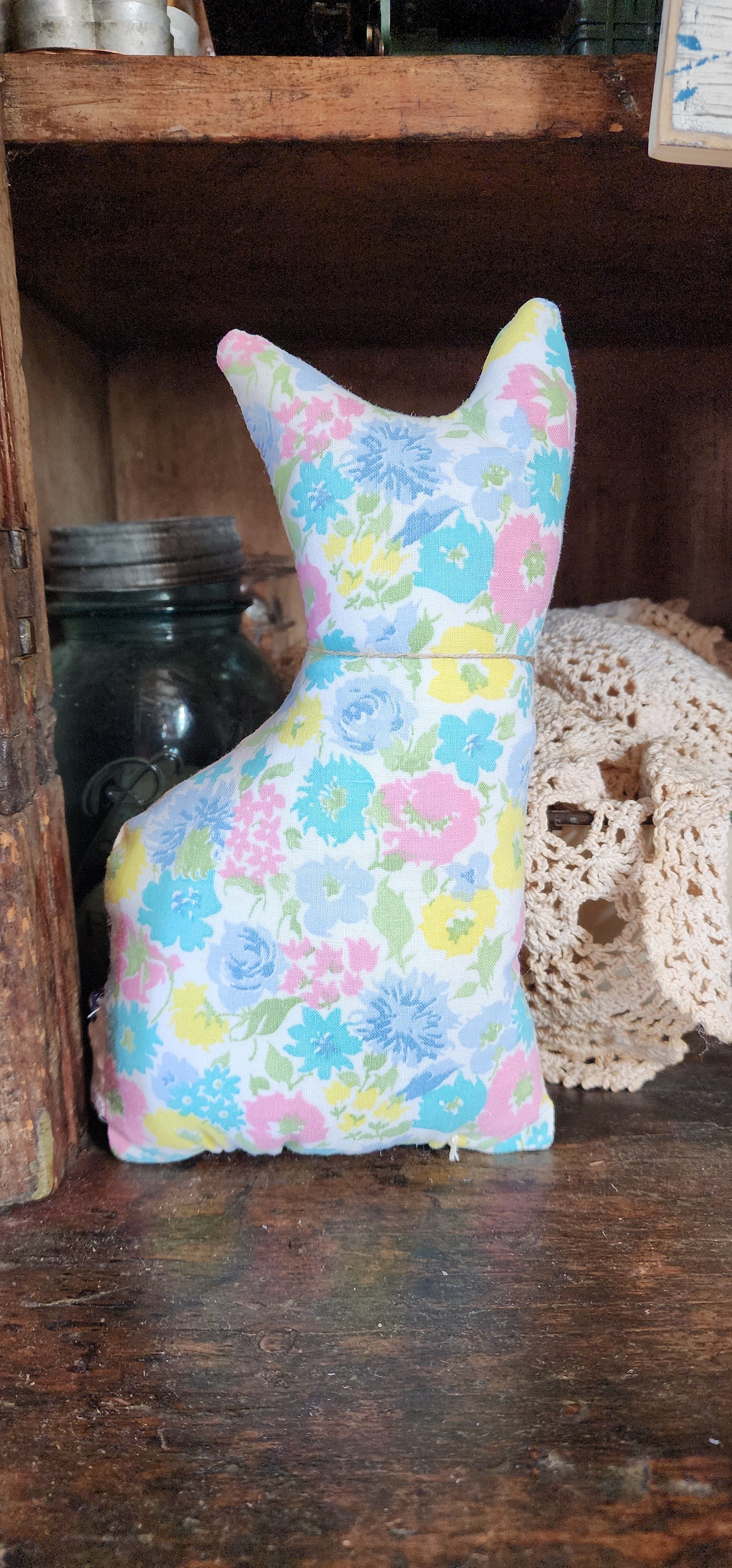 Vintage Quilt Country Cat