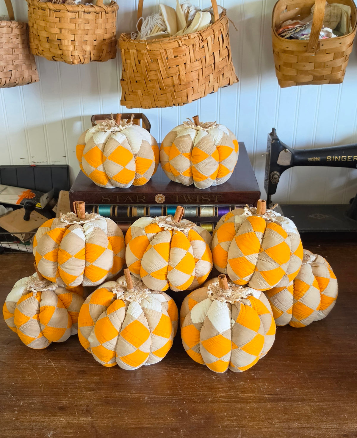 Vintage Quilt Pumpkin