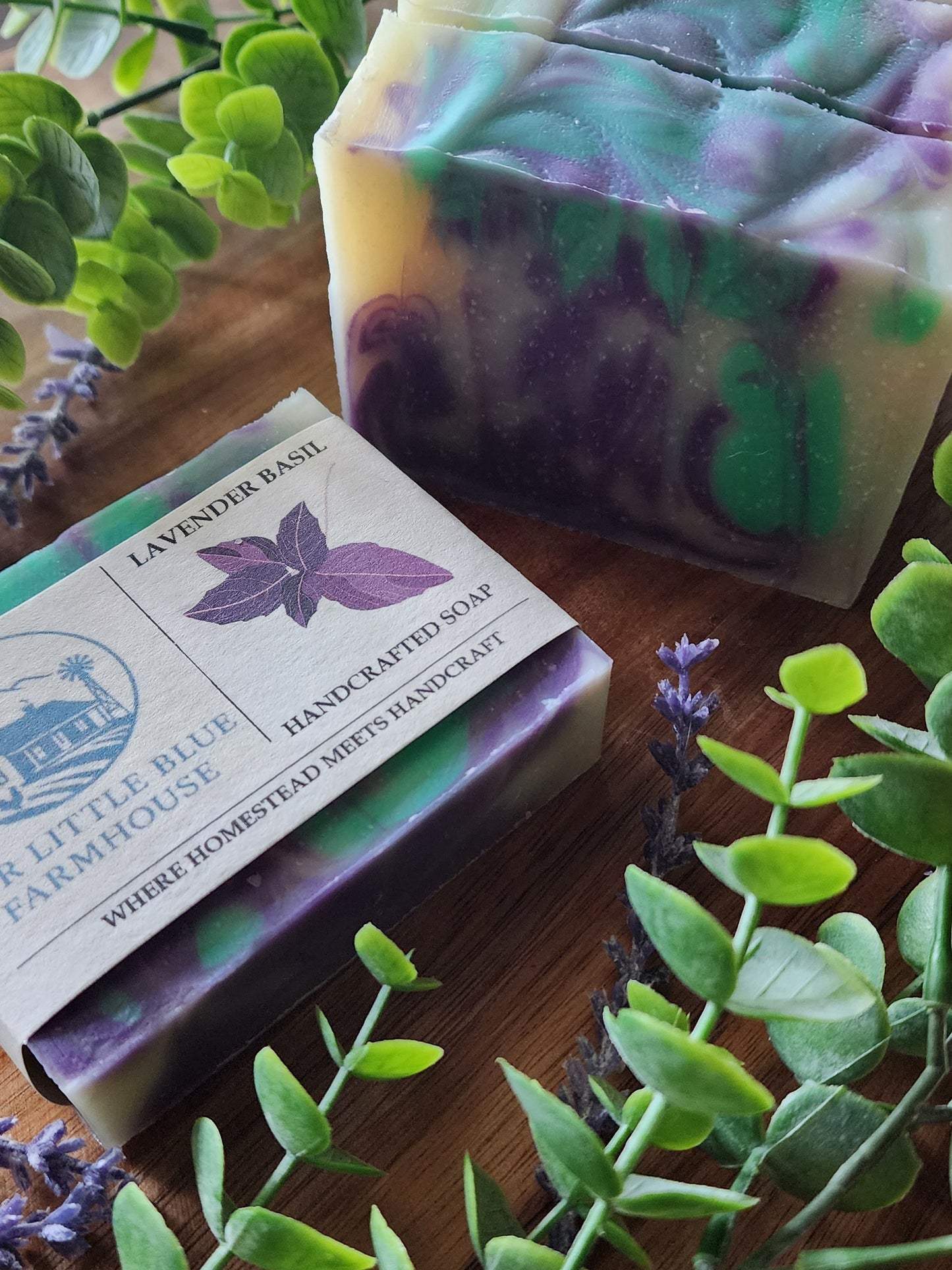 Lavender + Basil Handmade Soap