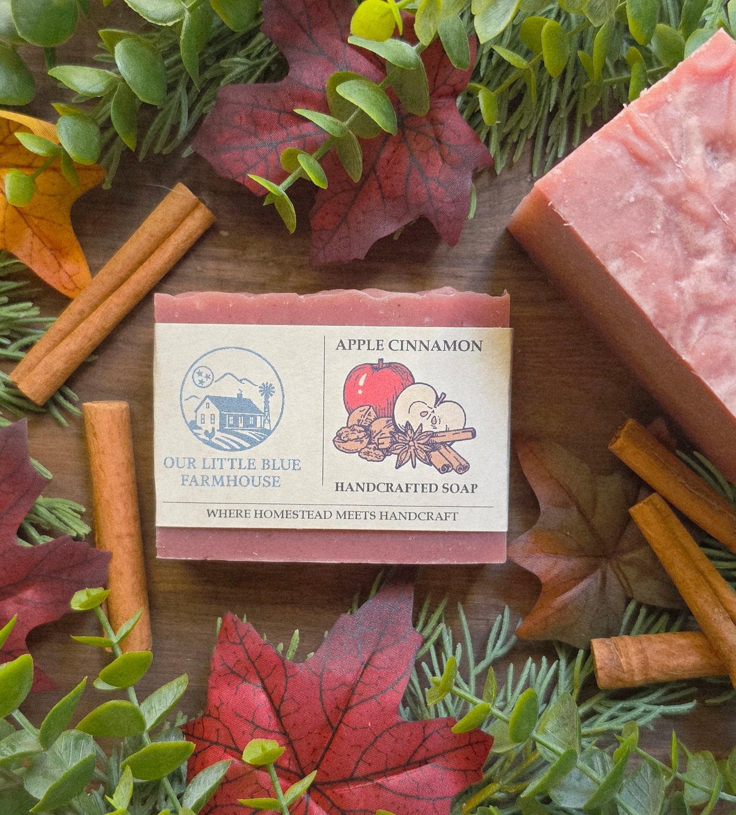 Apple Cinnamon Handmade Farmhouse Soap