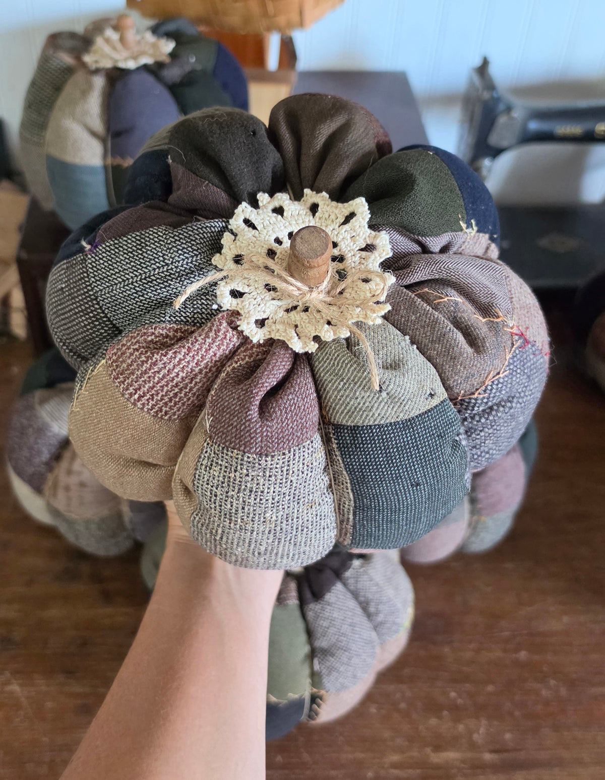 Vintage Quilt Pumpkin