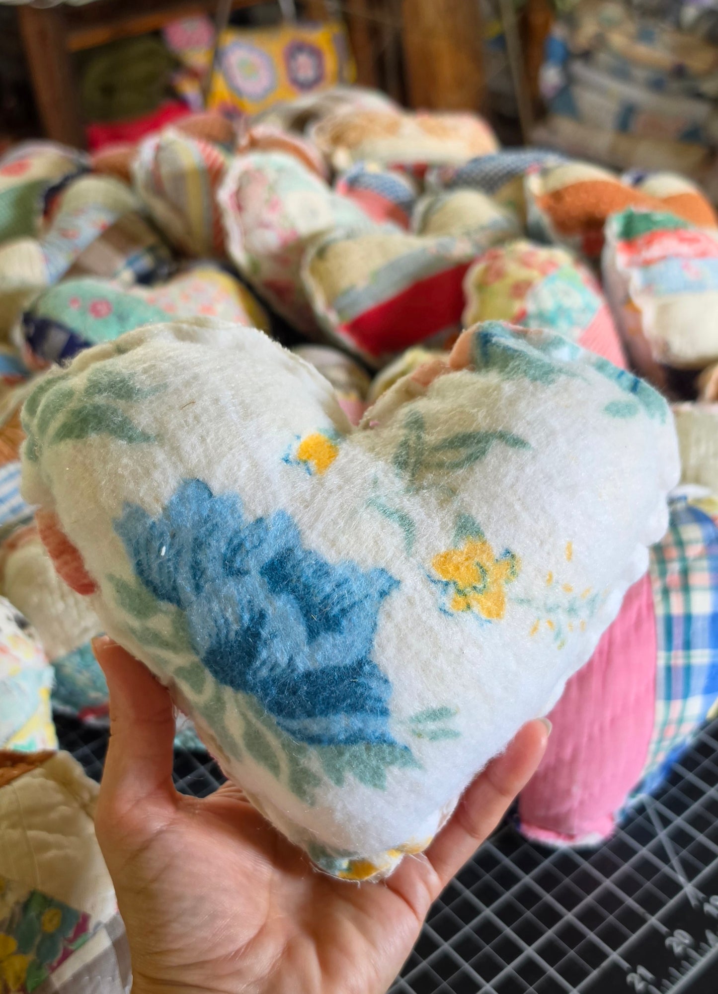 Naomi's Vintage Quilt Heart