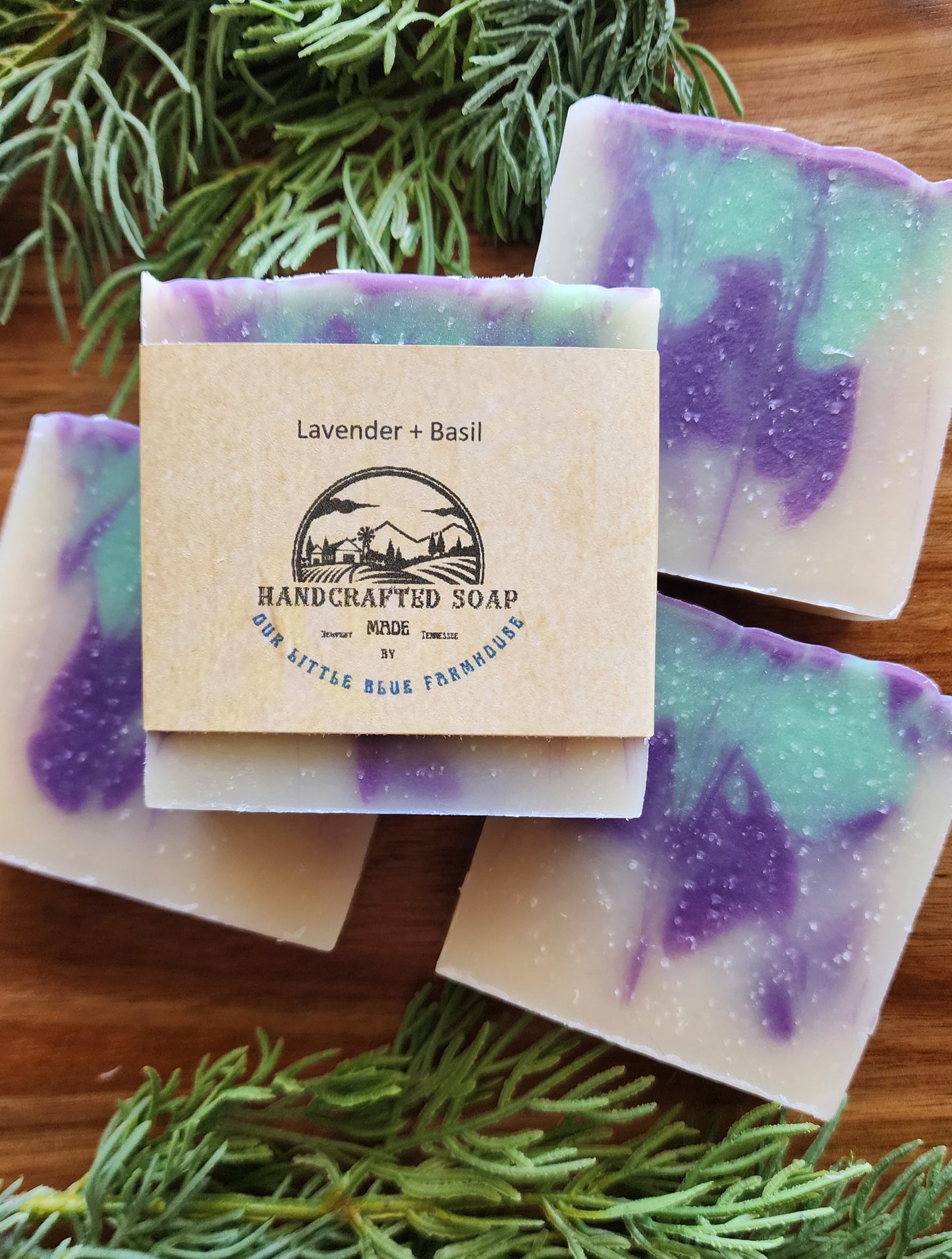 Lavender + Basil Handmade Soap