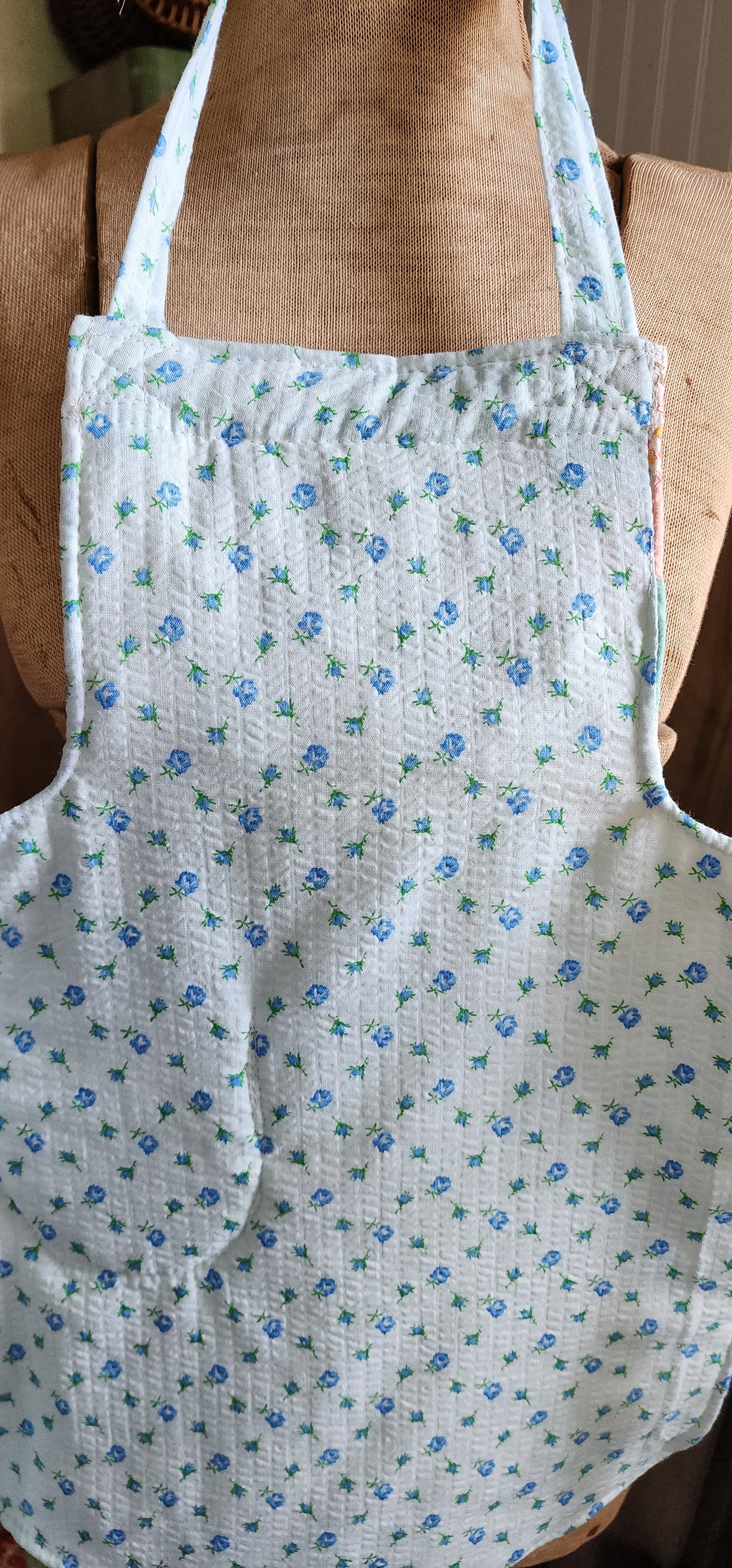 Grandma's Vintage Quilt/Linen Children's Apron