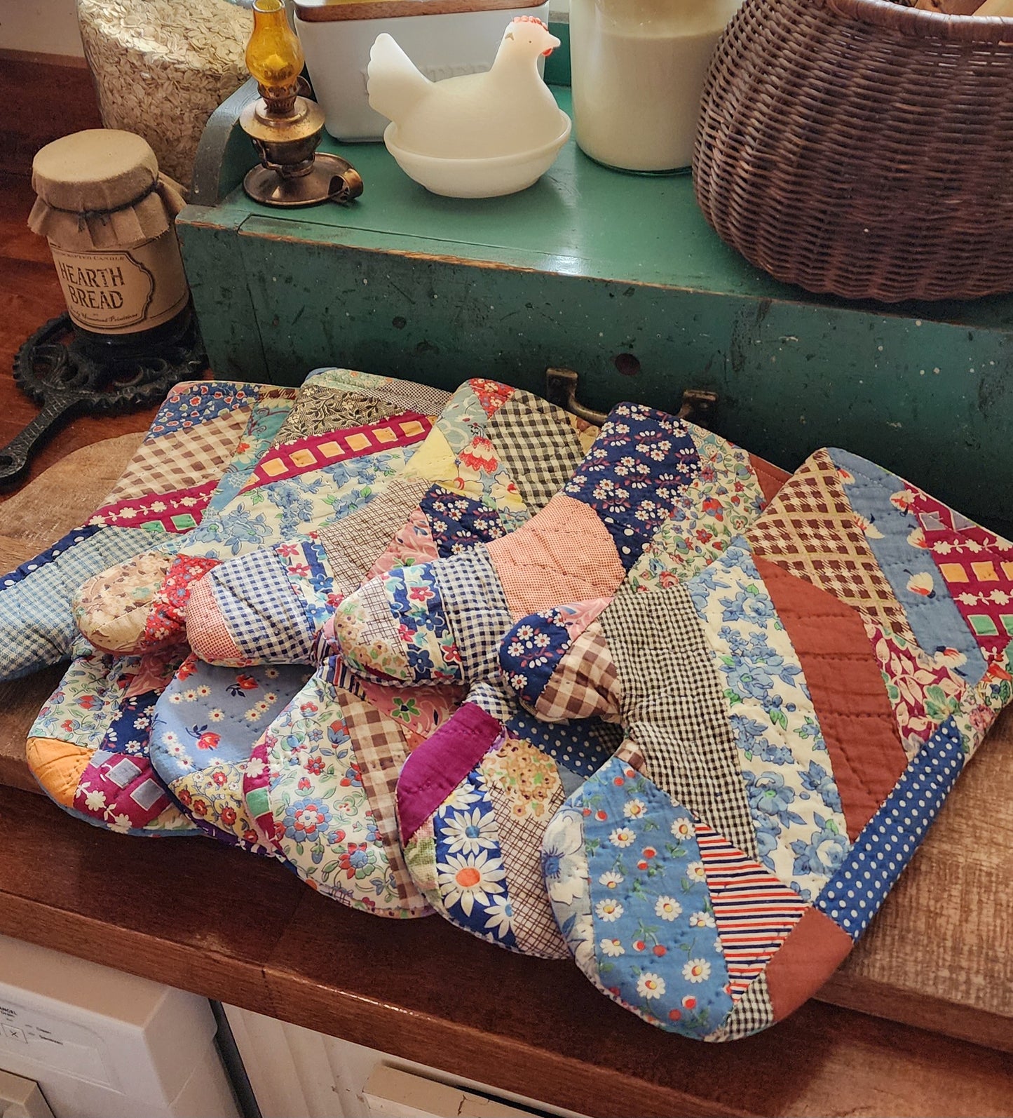 Vintage Quilt Ovenmitt