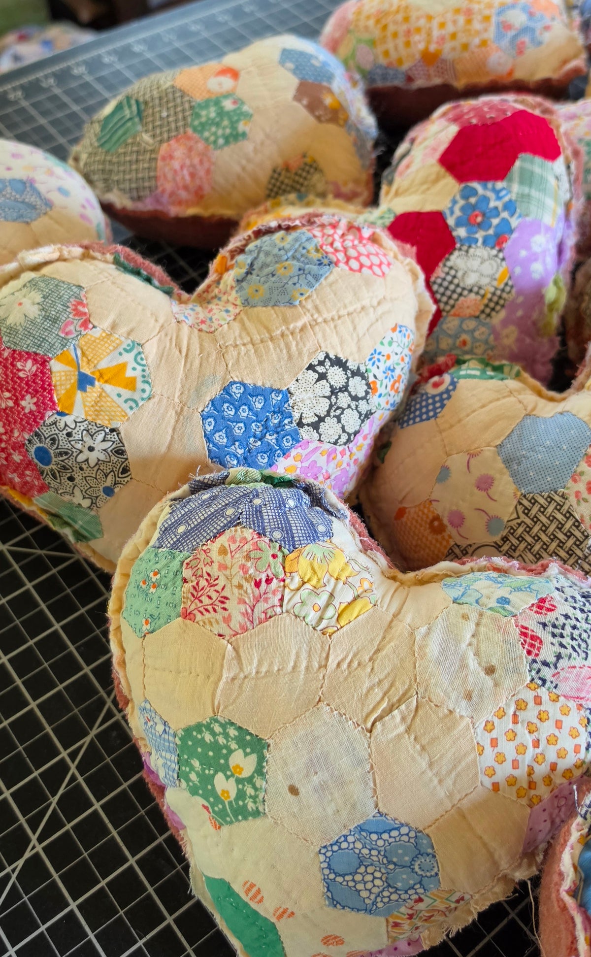 Naomi's Vintage Quilt Heart