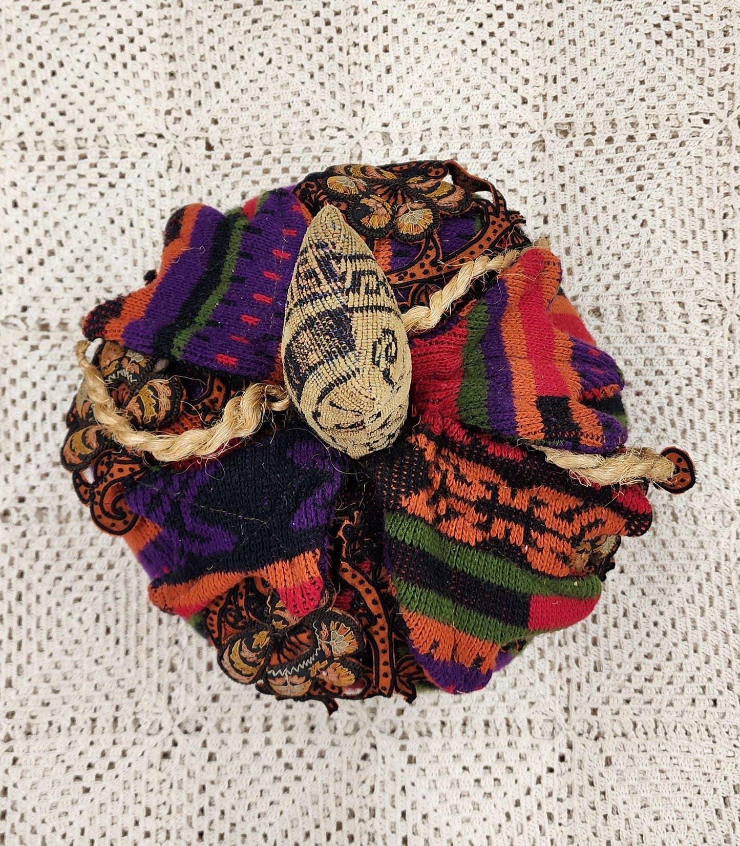 Grandma's Vintage Linen Pumpkin