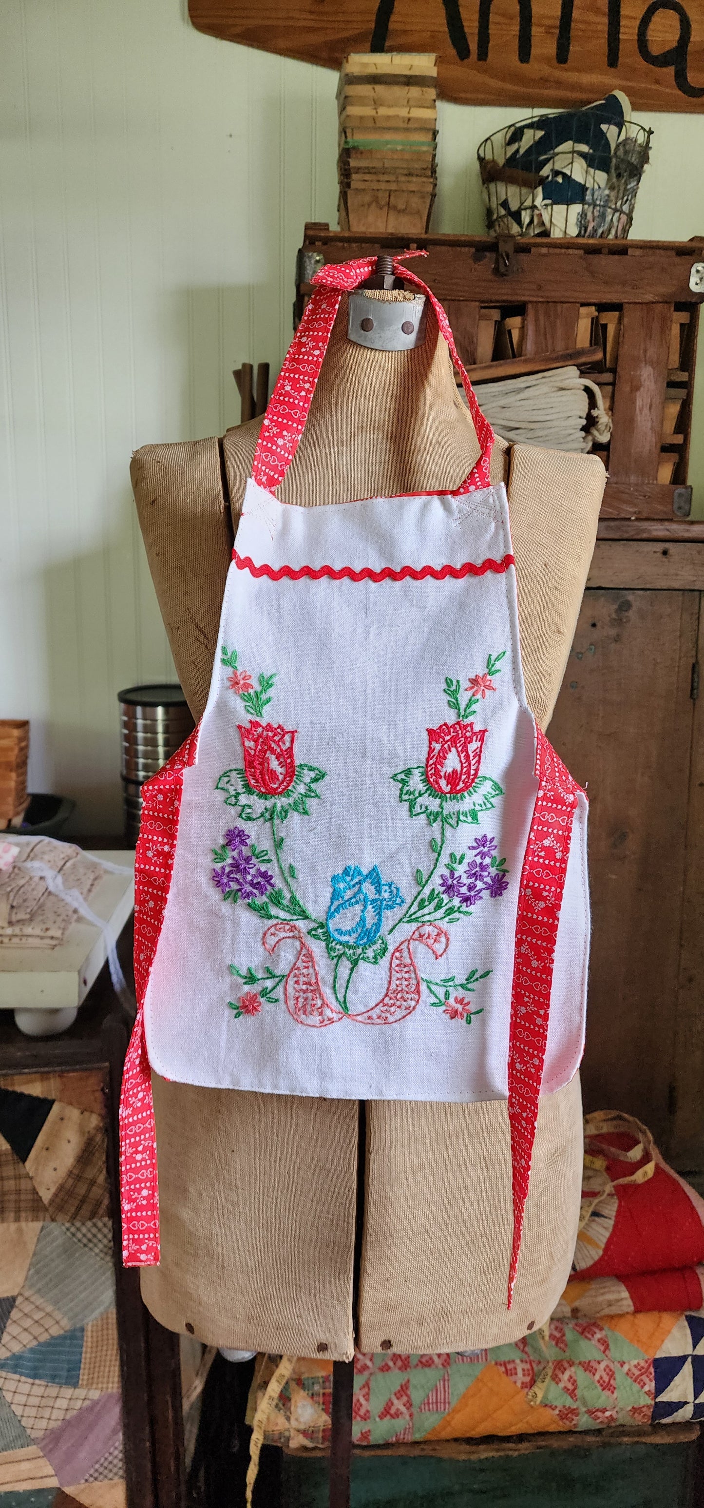 Grandma's Vintage Linen Children's Apron