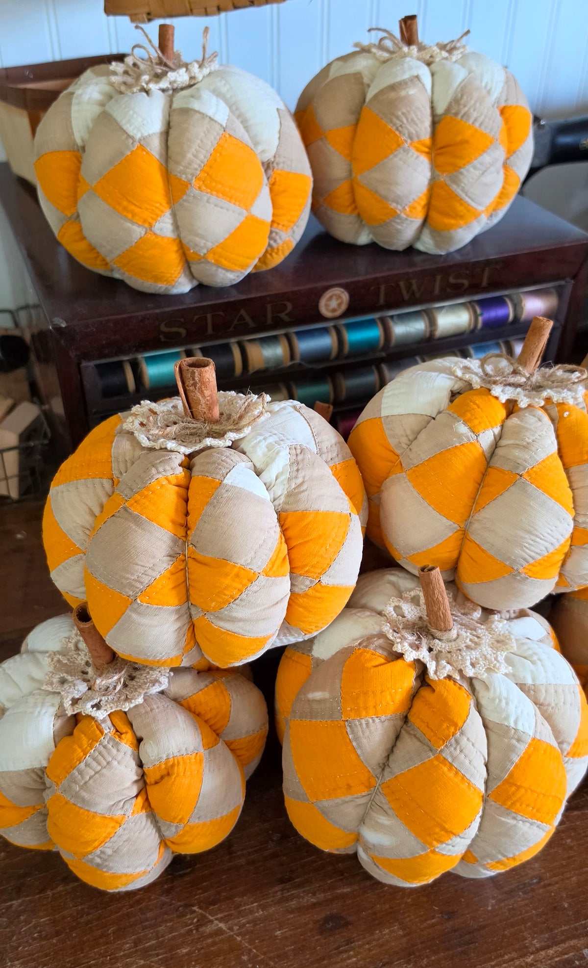 Vintage Quilt Pumpkin