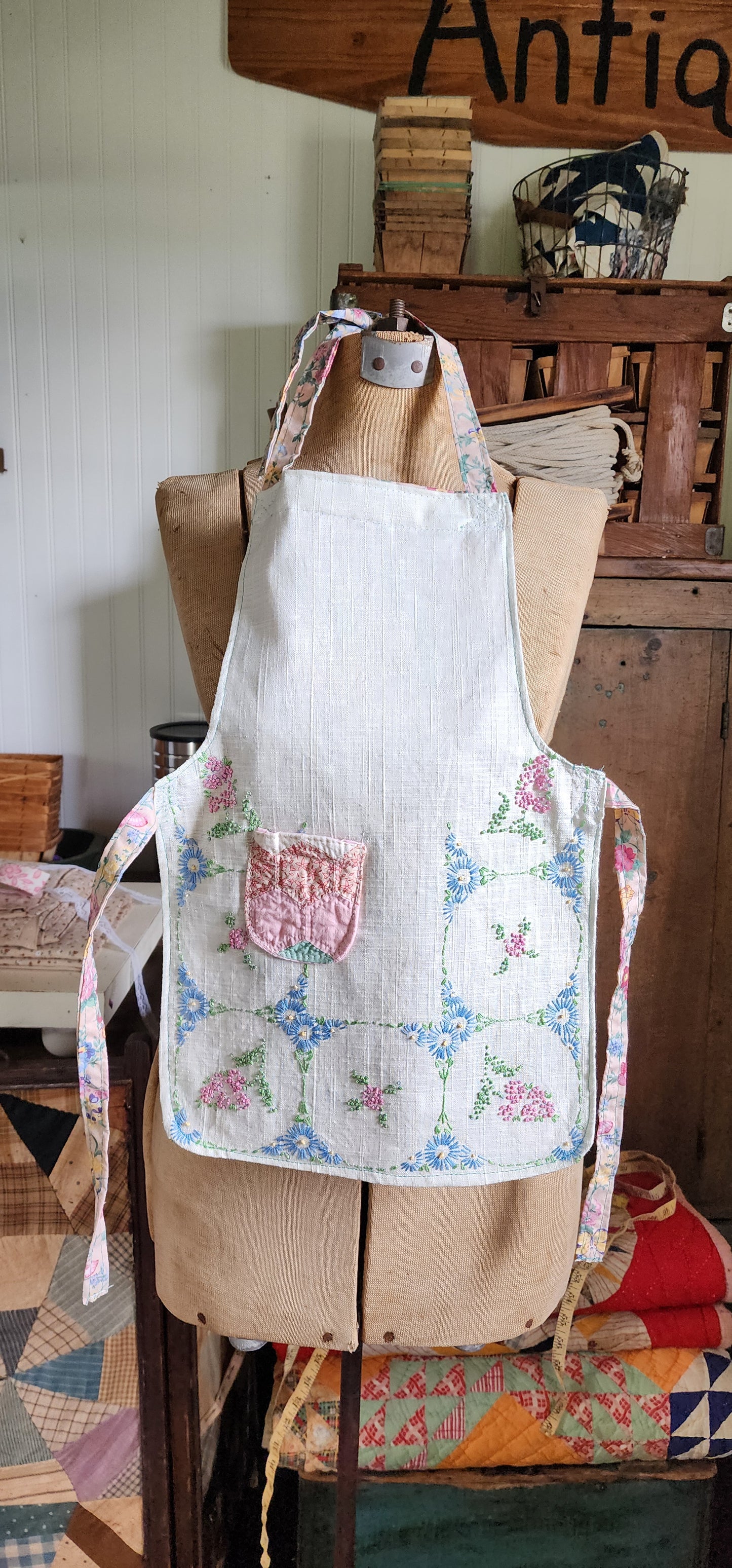 Grandma's Vintage Linen Children's Apron