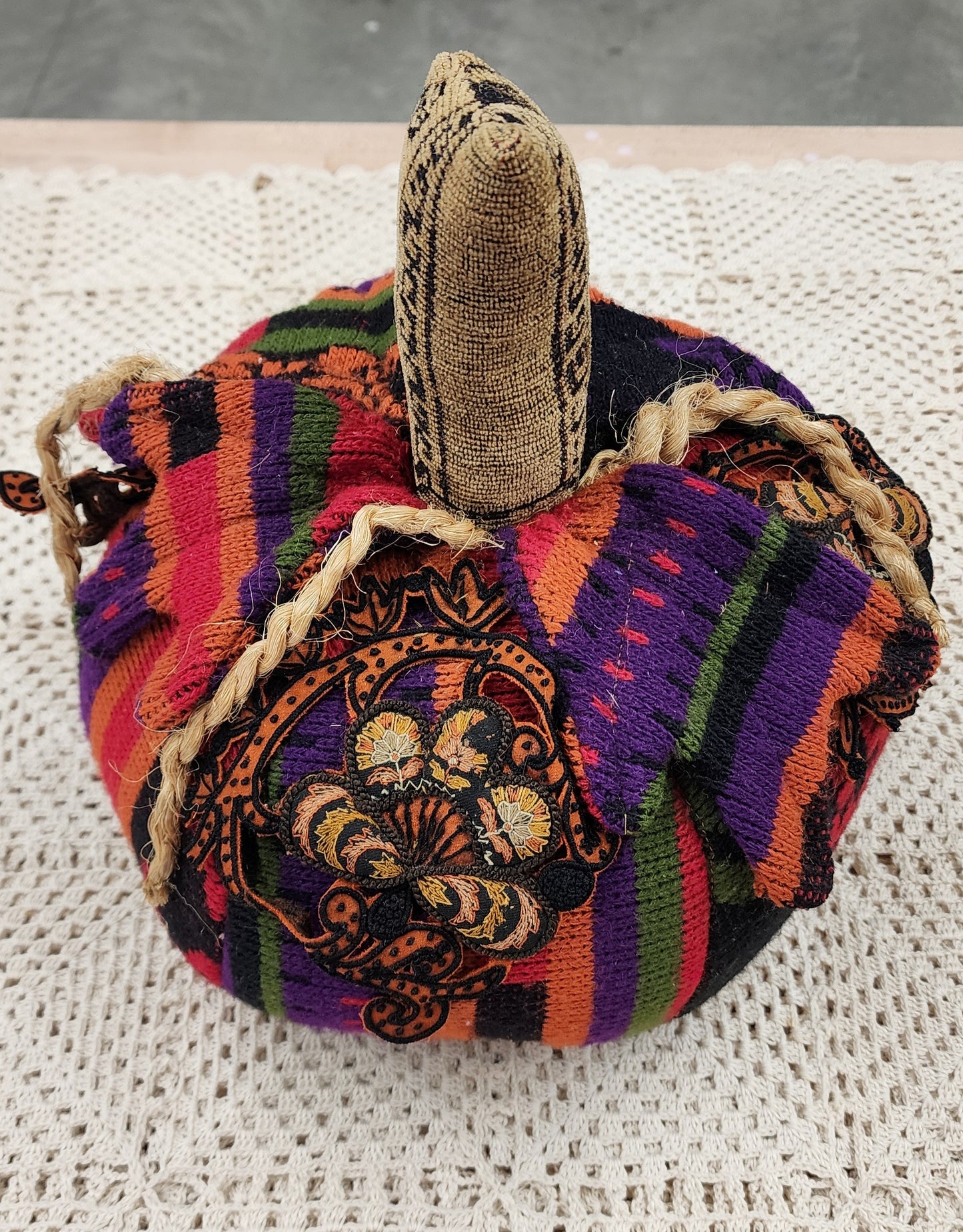Grandma's Vintage Linen Pumpkin