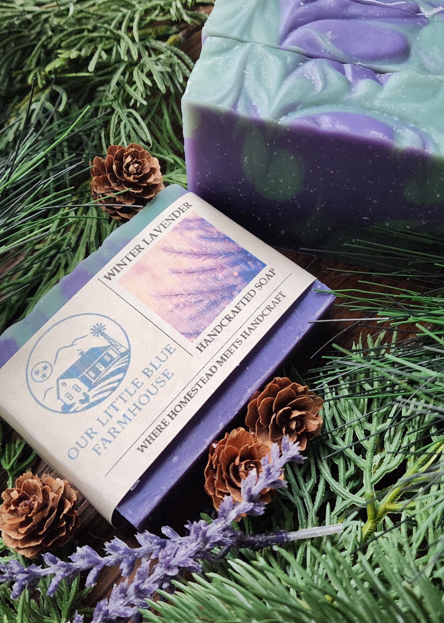 Winter Lavender Handmade Soap