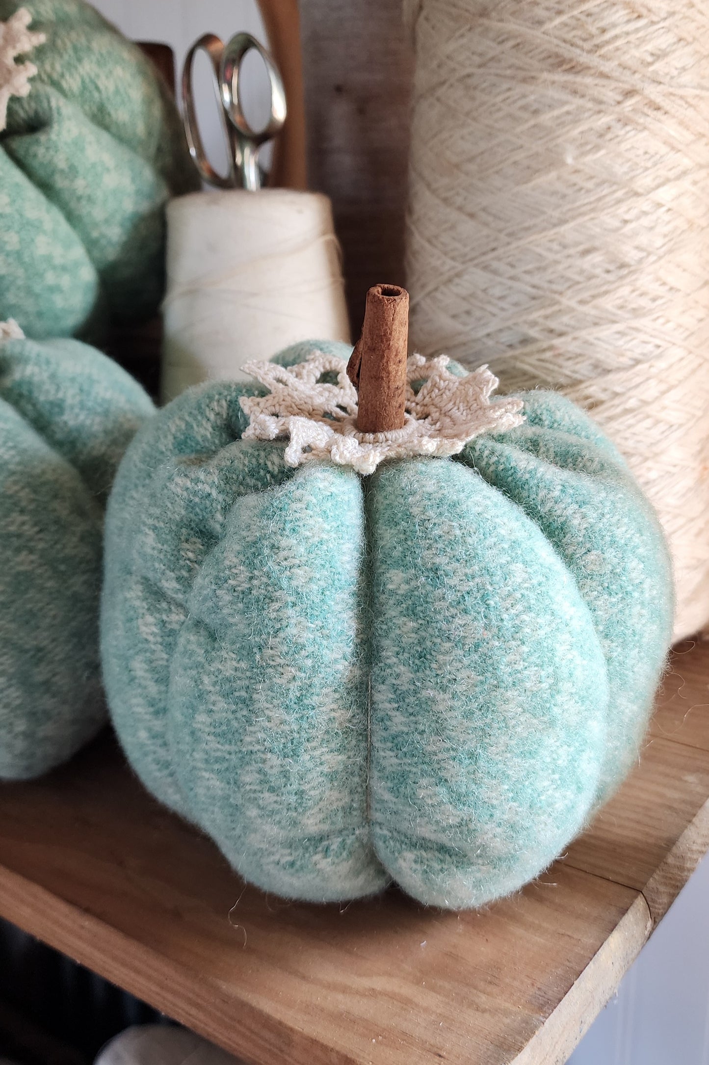 Vintage Wool Pumpkin