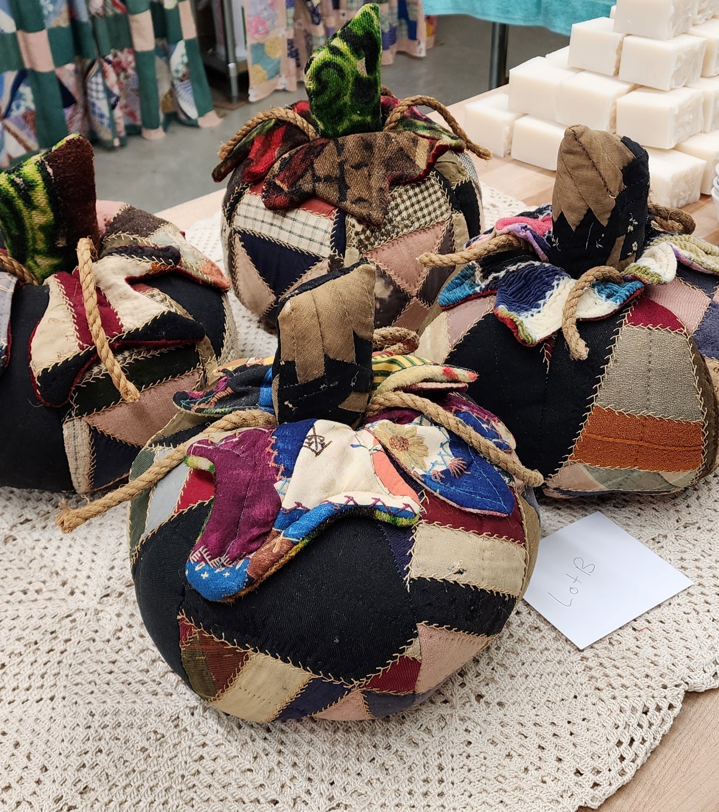 Grandma's Vintage Quilt Pumpkin - Lot B
