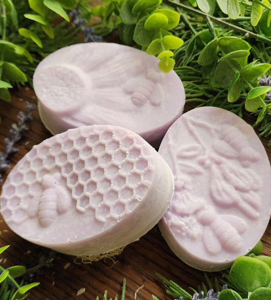 Lavender Loofah Handmade Soap