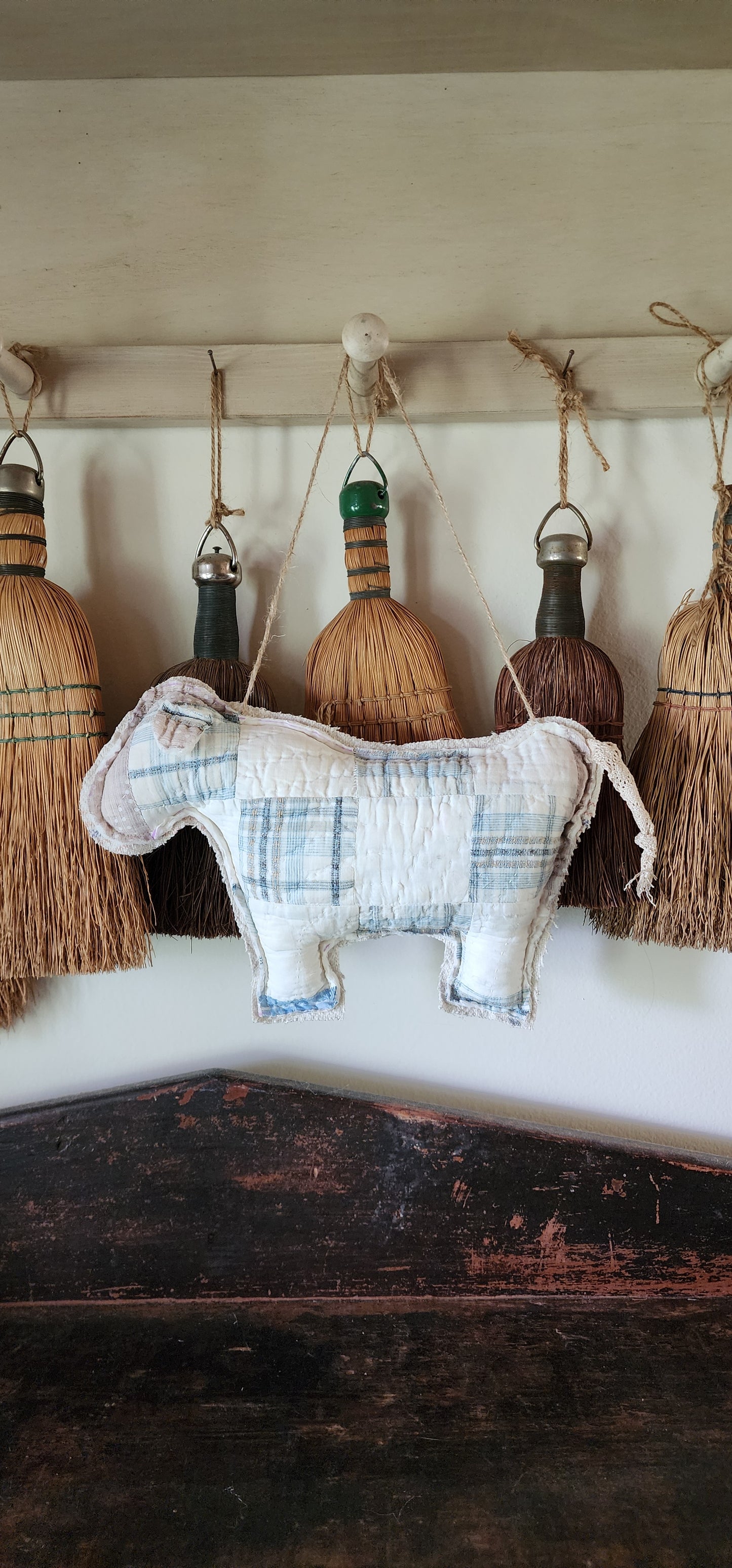 Vintage Quilt Farmhouse Cow
