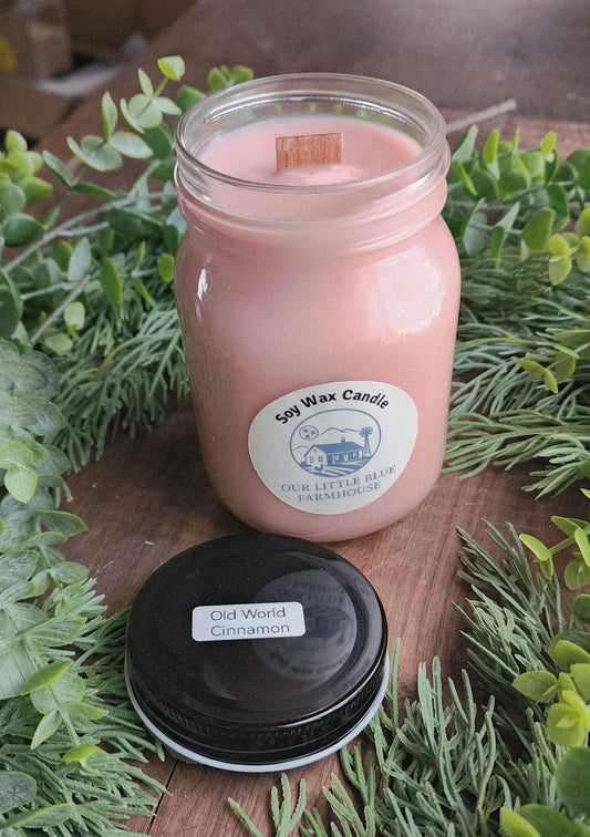 Soy Wax Candle - Old World Cinnamon