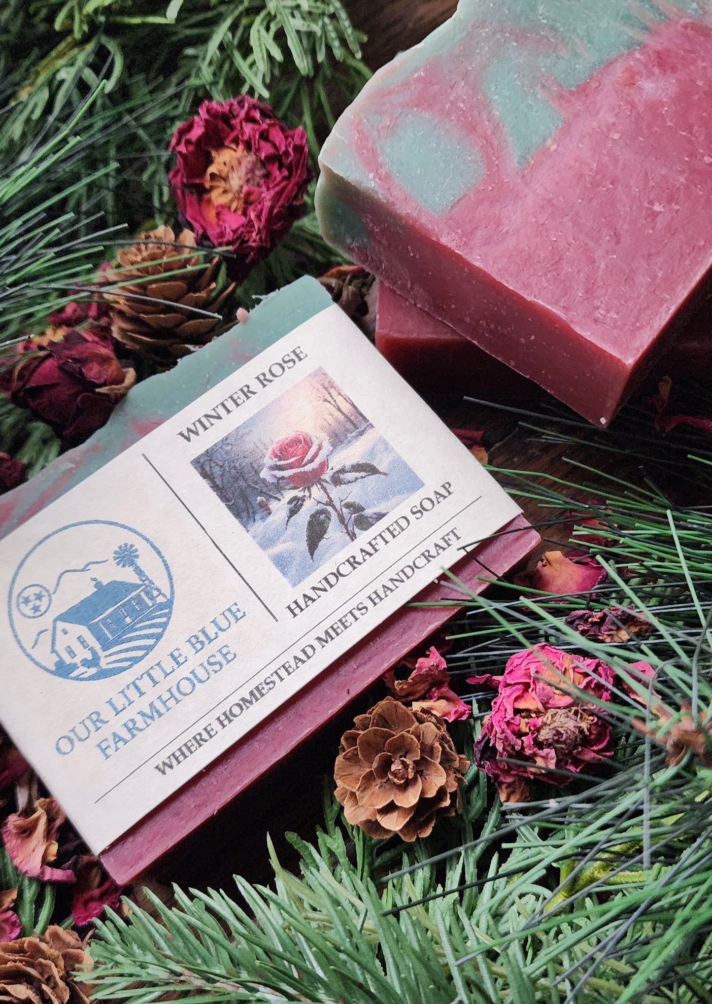 Winter Rose Handmade Soap