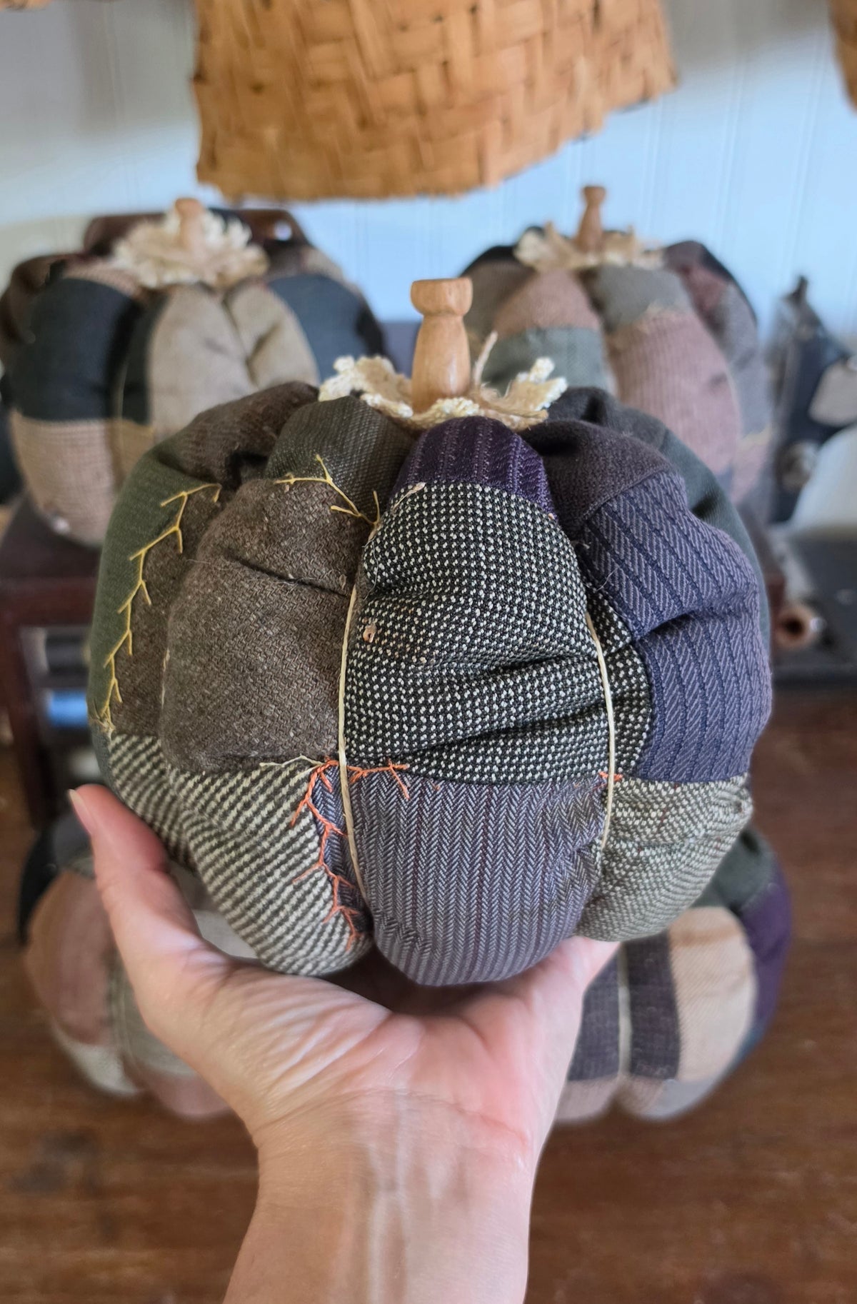 Vintage Quilt Pumpkin